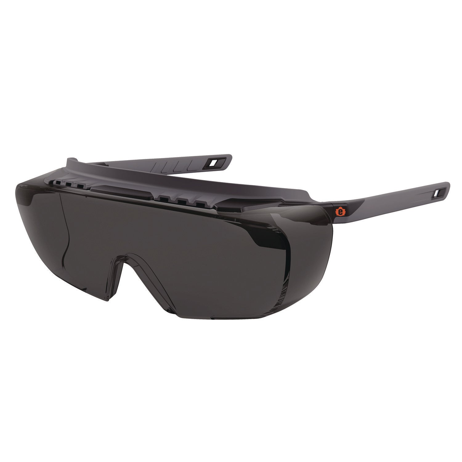 Skullerz OSMIN Anti-Scratch/Anti-Fog Safety Glasses, Matte Black Polycarbonate Frame, Smoke Polycarbonate Lens