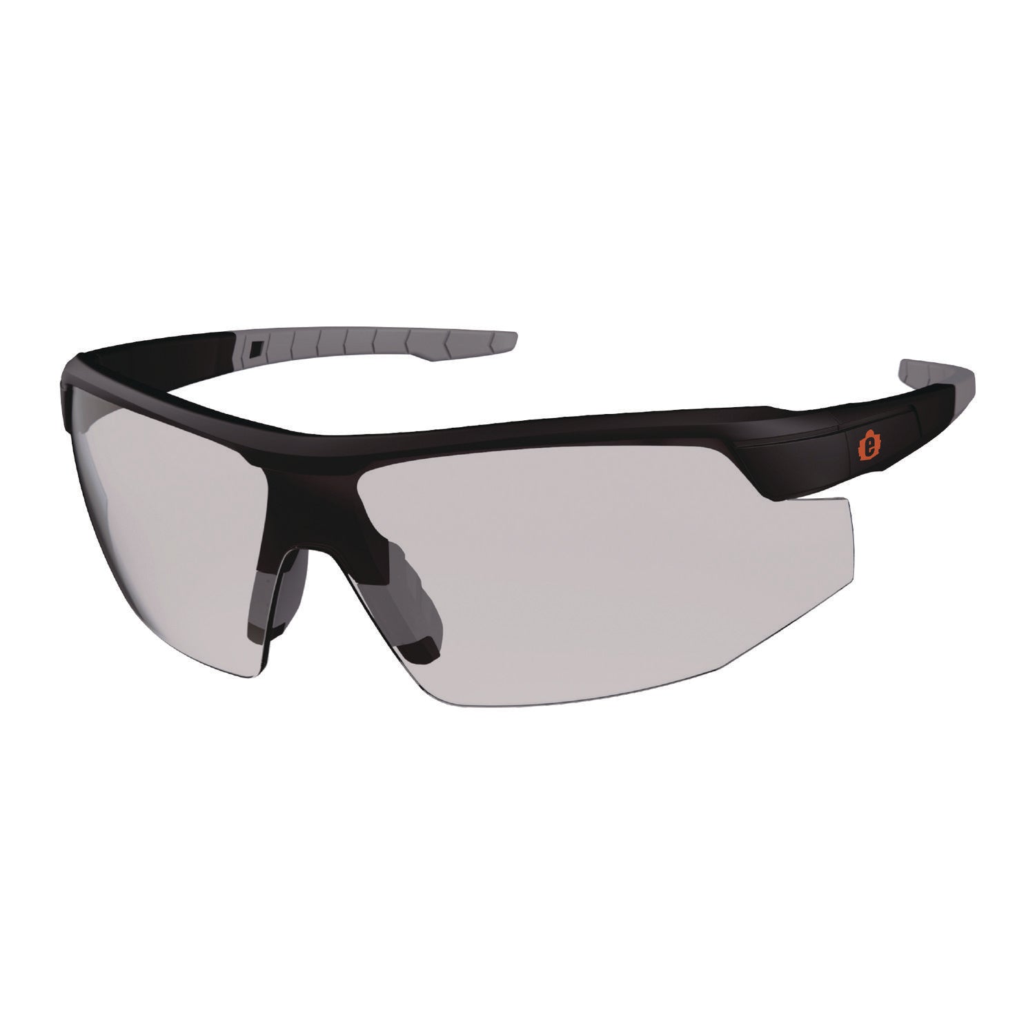 Skullerz SKOLL Anti-Scratch/Anti-Fog Safety Glasses, Matte Black Nylon Impact Frame, Indoor/Outdoor Polycarbonate Lens