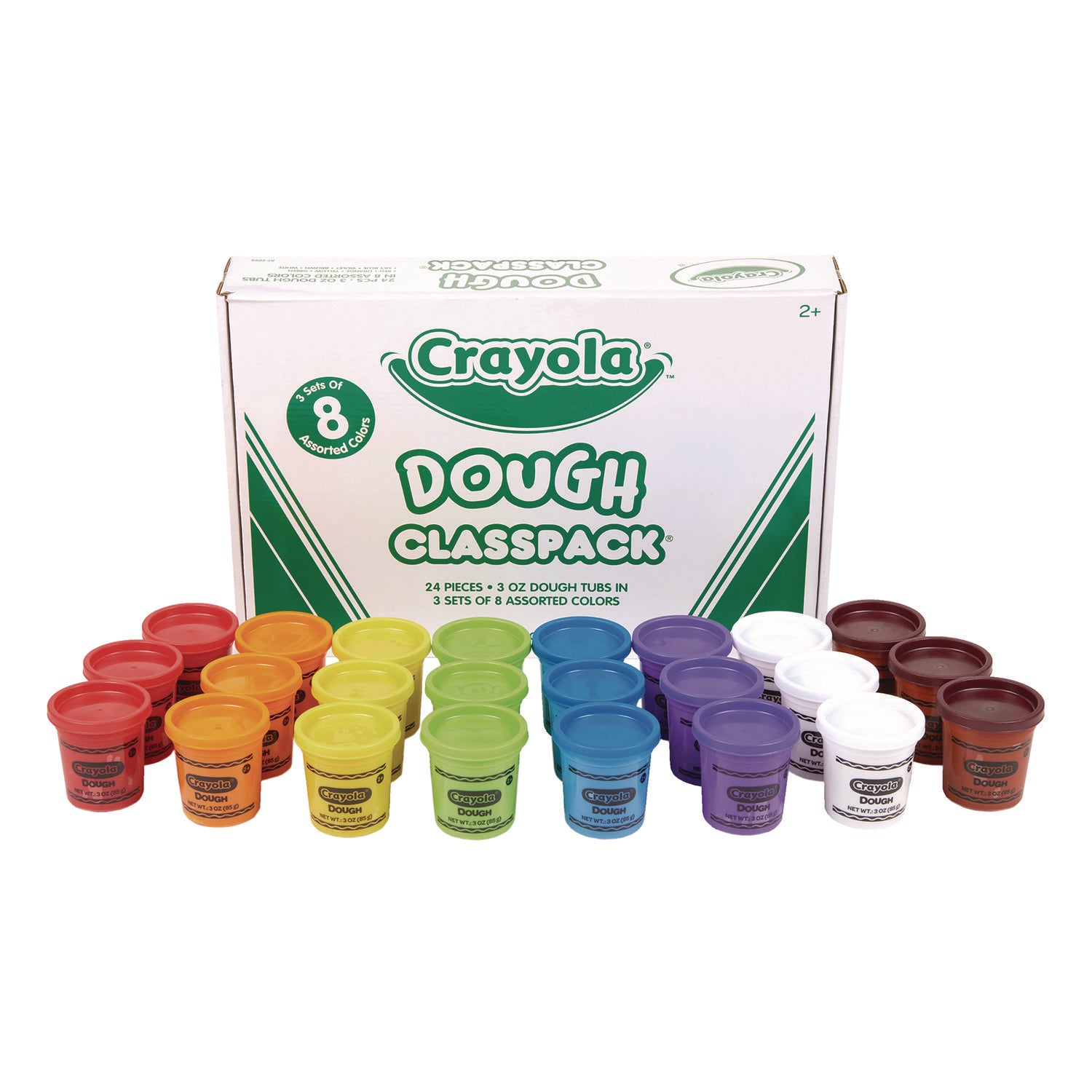 Dough Classpack, 3 oz, 8 Assorted Colors, 24/Pack