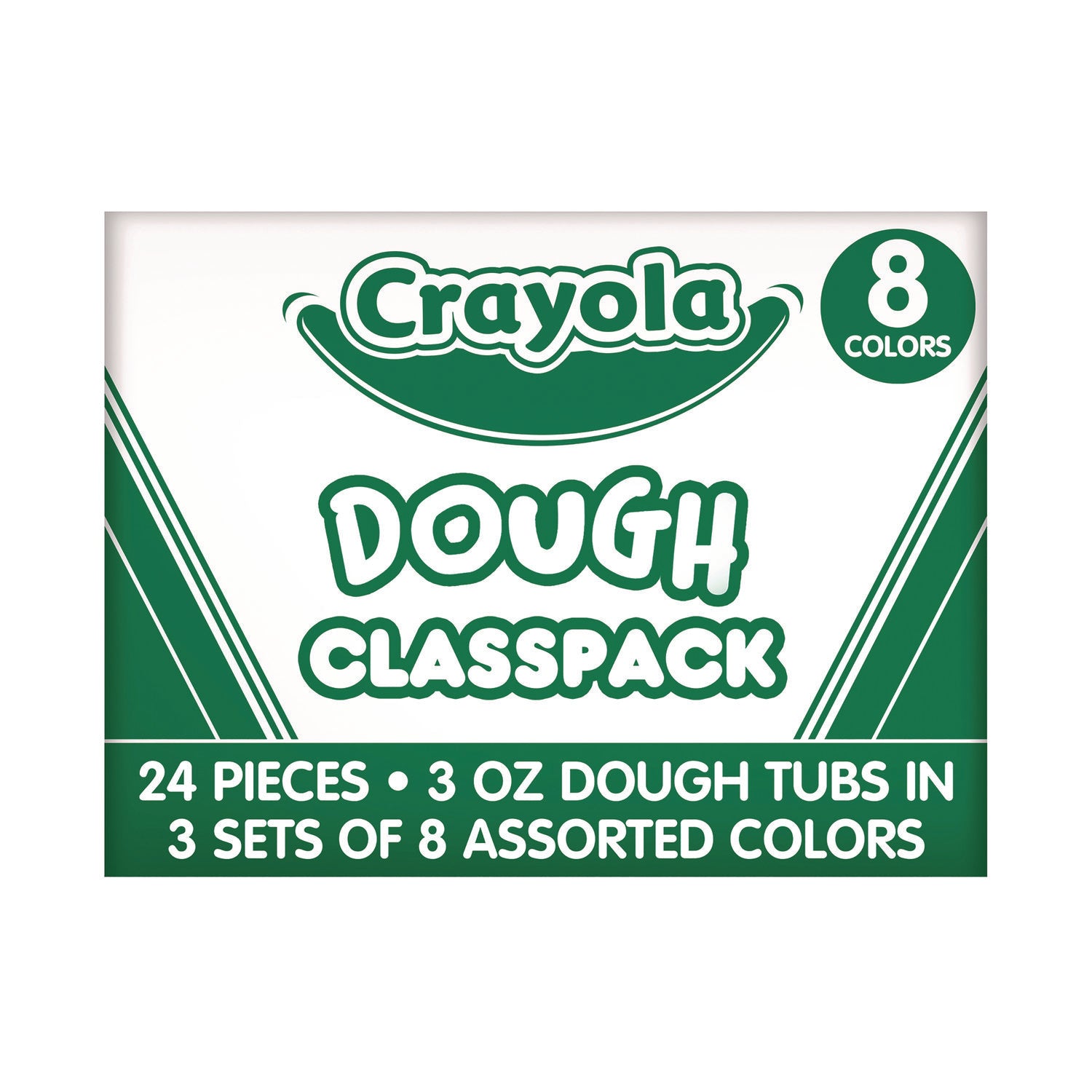 Crayola® Dough Classpack, 3 oz, 8 Assorted Colors, 24/Pack