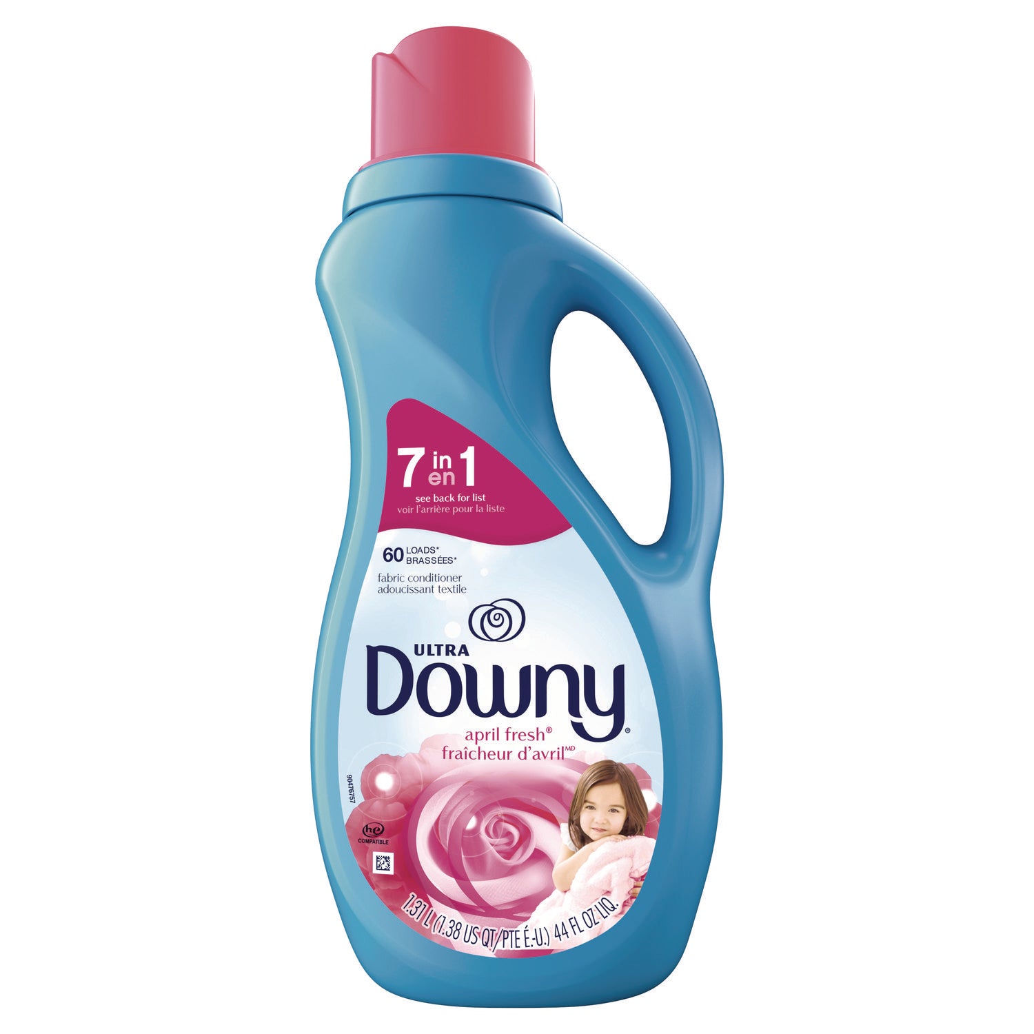 Downy® Liquid Fabric Softener, April Fresh, 44 oz Bottle, 6/Carton