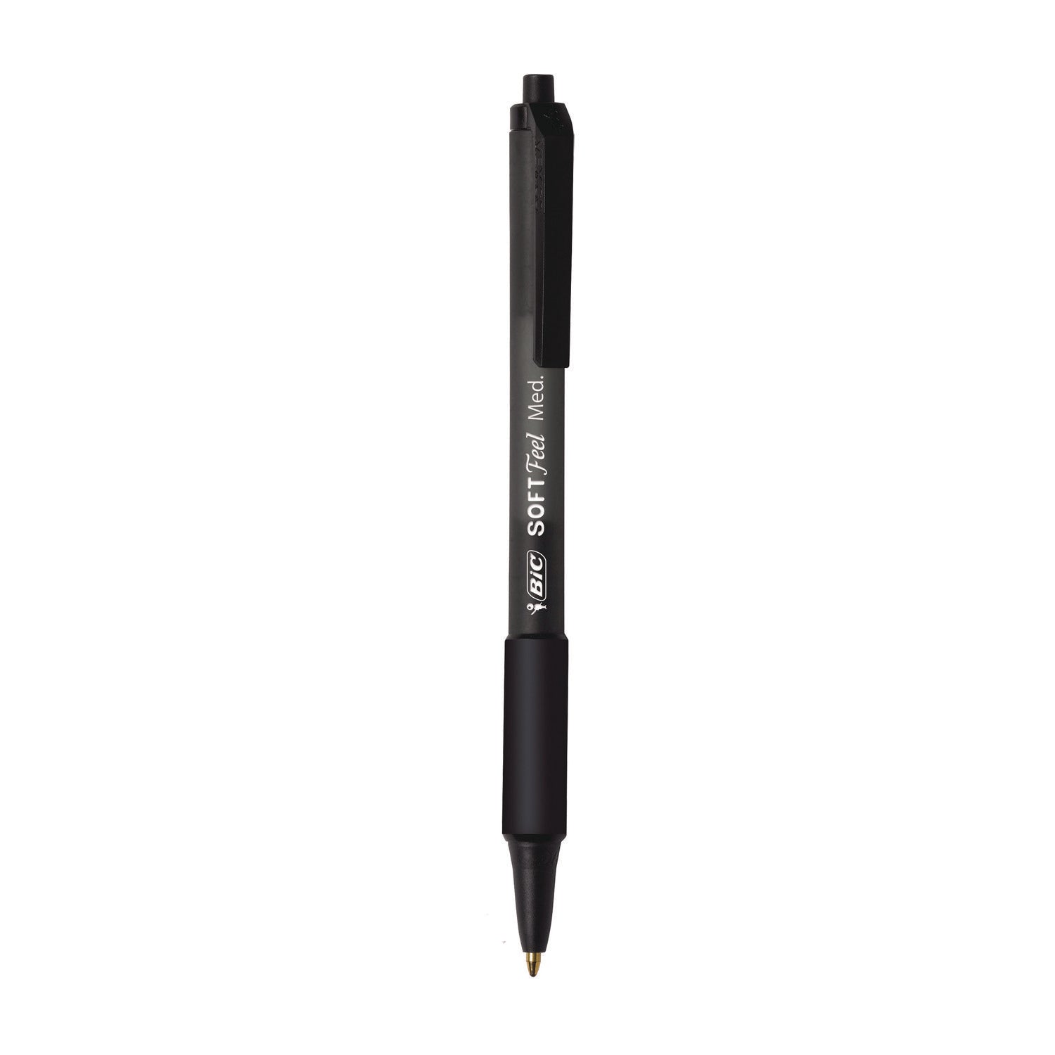 Soft Feel Ballpoint Pen Value Pack, Retractable, Medium 1 mm, Black Ink, Black Barrel, 36/Pack BIC® Flipcost