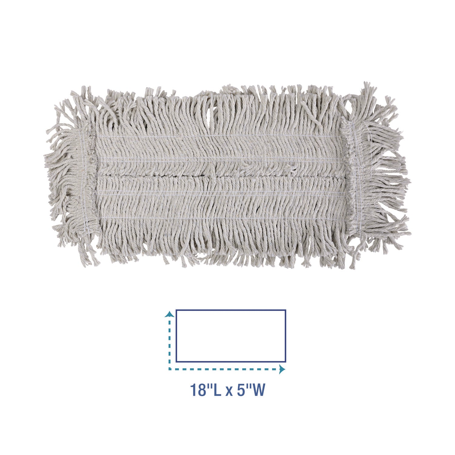 Disposable Dust Mop Head, Cotton, 18w x 5d Boardwalk® Flipcost