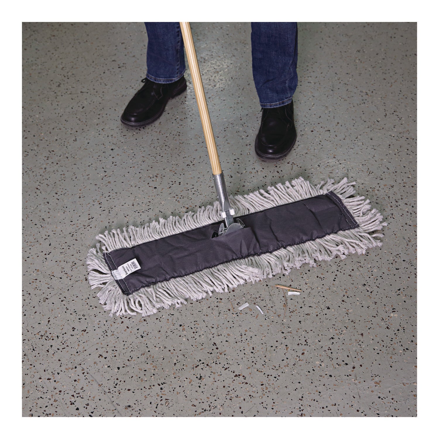 Disposable Dust Mop Head, Cotton, 18w x 5d Boardwalk® Flipcost