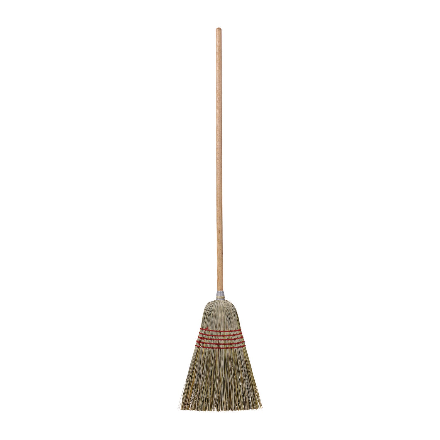 Boardwalk® Corn/Fiber Brooms, Corn/Yucca Bristles, 53.5" Overall Length, Natural, 6/Carton