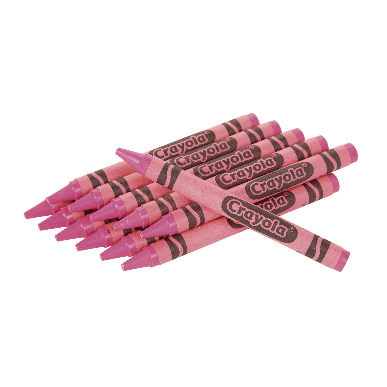 Crayola® Bulk Crayons, Carnation Pink, 12/Box