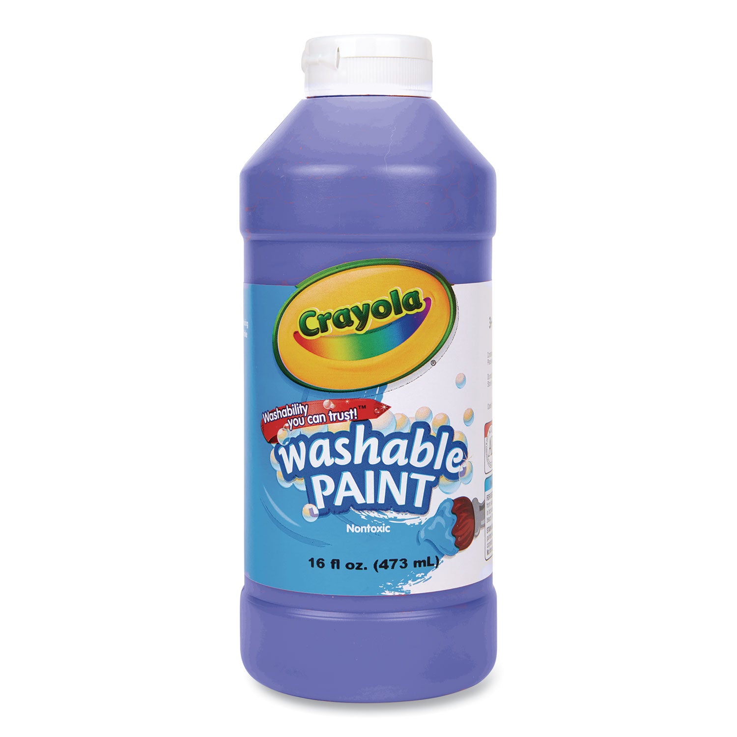 Washable Paint, Blue, 16 oz Bottle