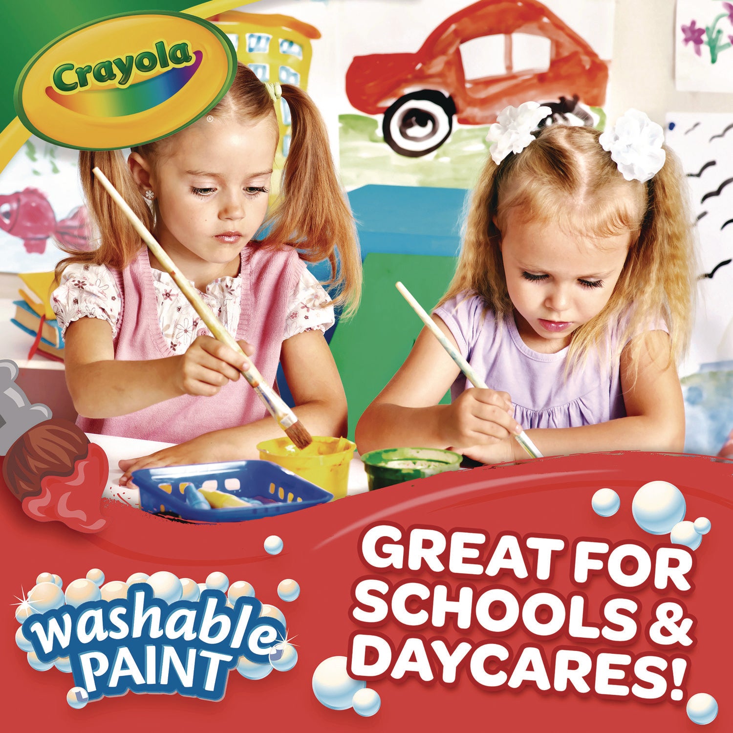 Crayola® Washable Paint, Blue, 16 oz Bottle