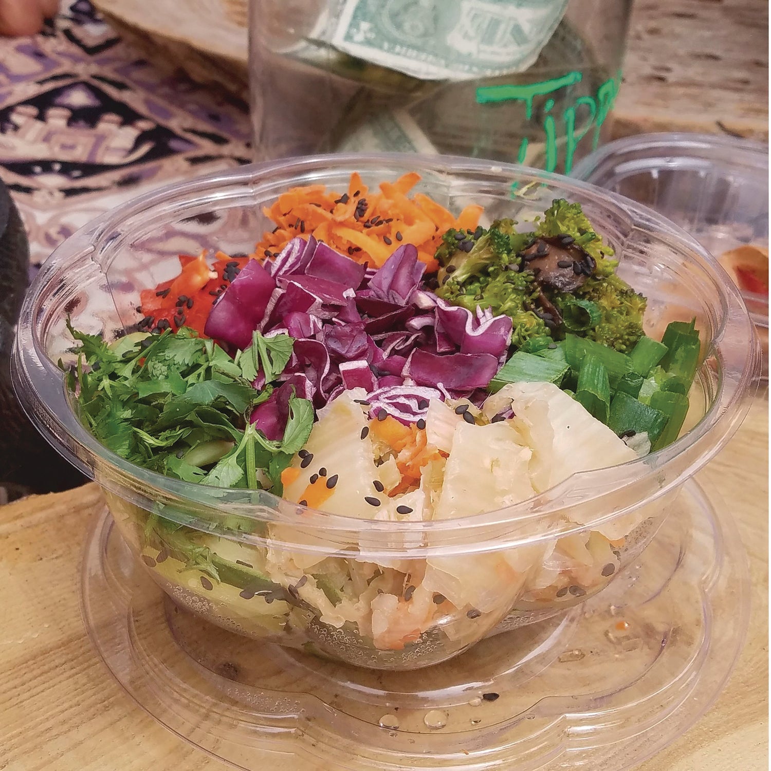 Eco-Products® Renewable and Compostable Salad Bowls with Lids, 32 oz, Clear, Plastic, 50/Pack, 3 Packs/Carton