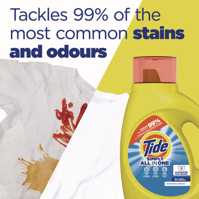 Tide® Simply Clean and Fresh Laundry Detergent, Refreshing Breeze, 64 Loads, 84 oz Bottle, 4/Carton Flipcost Flipcost