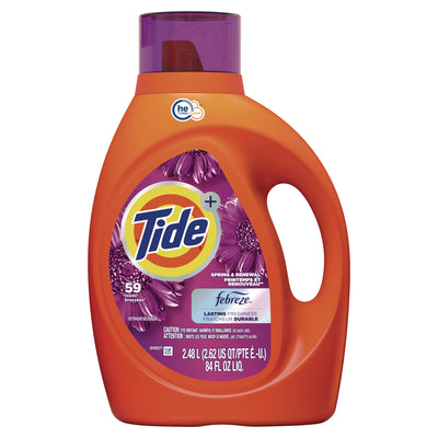 Tide® Plus Febreze Liquid Laundry Detergent, Spring and Renewal, 84 oz Bottle, 4/Carton Flipcost Flipcost