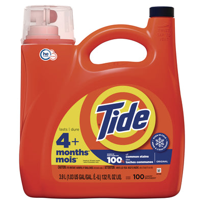 Tide® Liquid Laundry Detergent, Original Scent, 132 oz Pour Bottle, 4/Carton Flipcost Flipcost