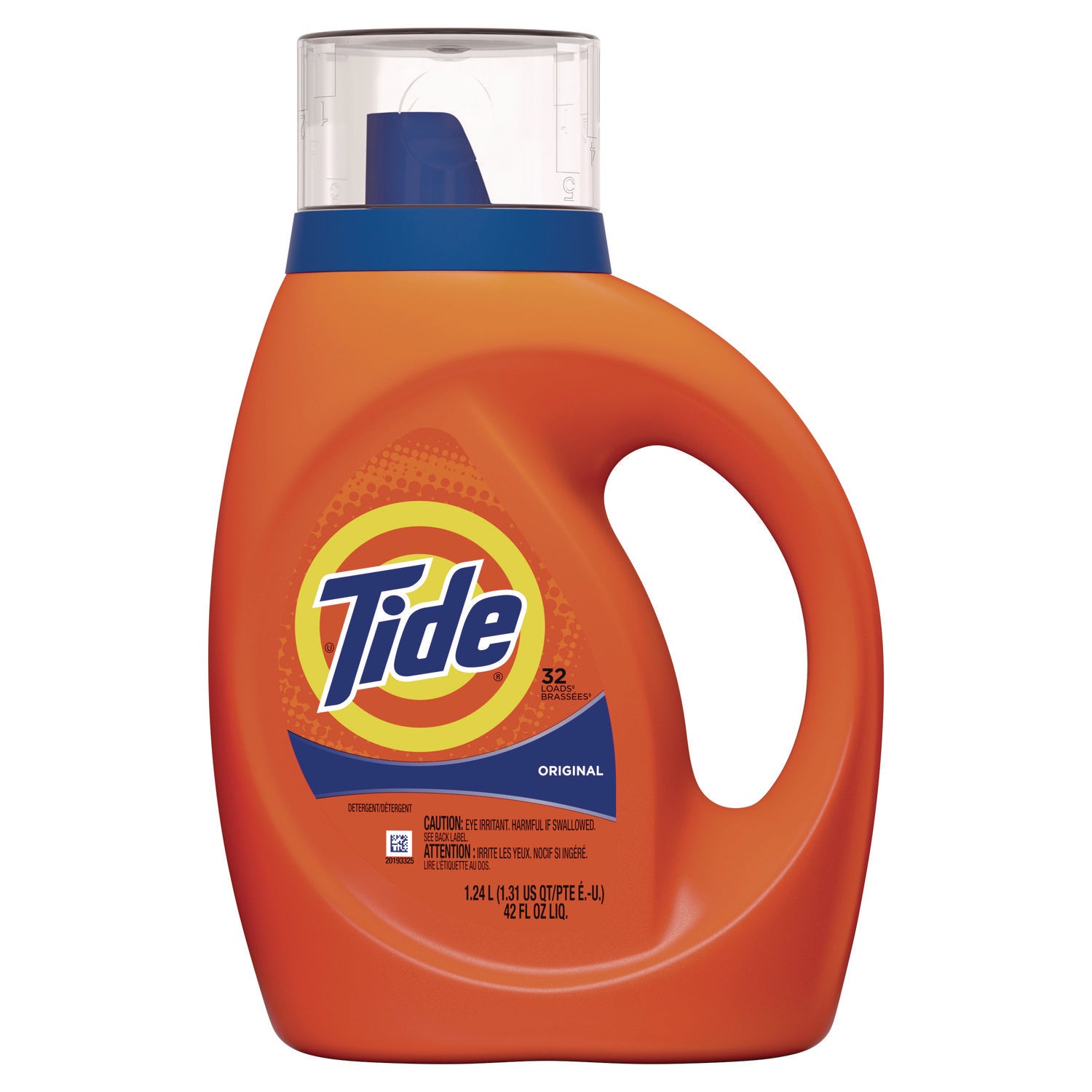 Liquid Tide Laundry Detergent, 32 Loads, 42 oz Bottle, 6/Carton