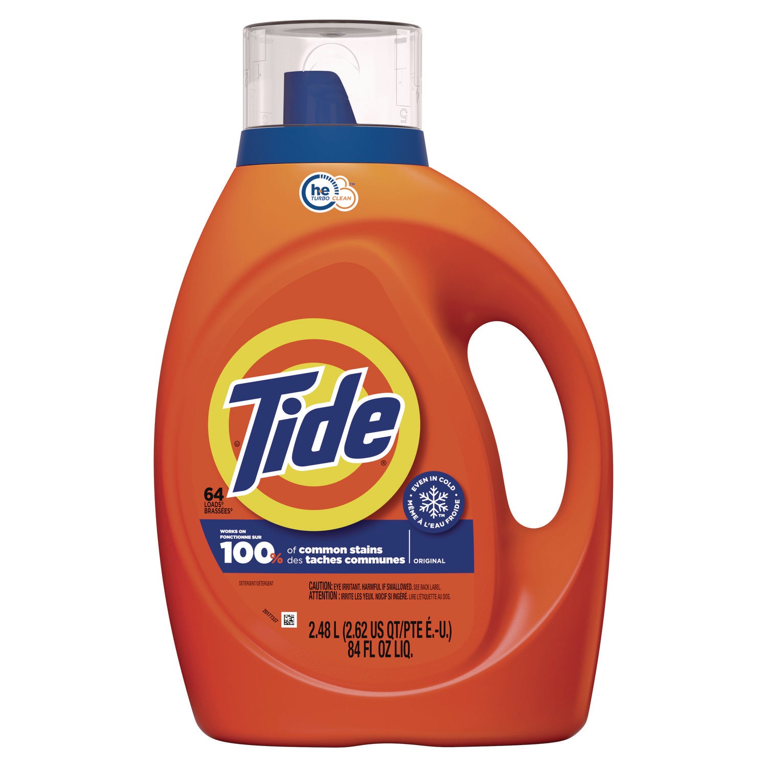 HE Laundry Detergent, Original Scent, Liquid, 64 Loads, 84 oz Bottle