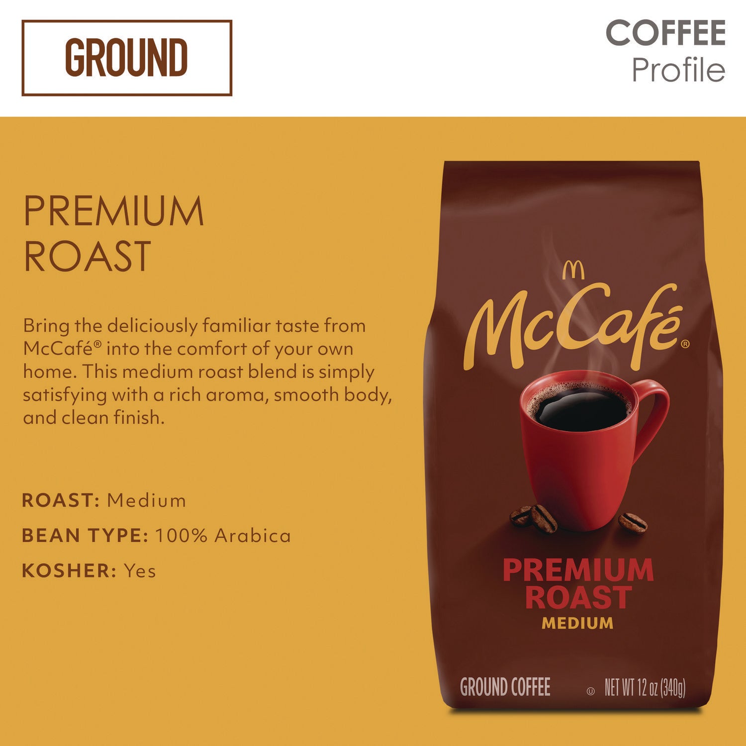 Ground Coffee, Premium Roast, 12 oz Bag McCafe® Flipcost