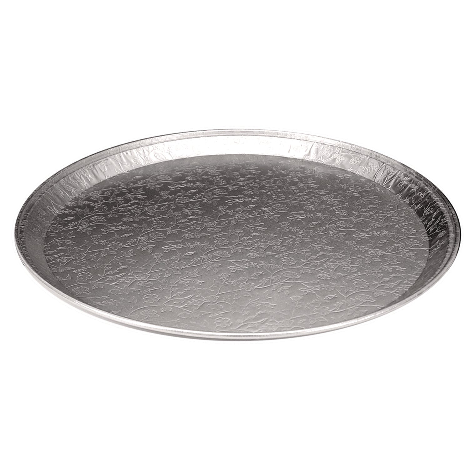 Aluminum Embossed Tray, 16" Diameter, 25/Carton