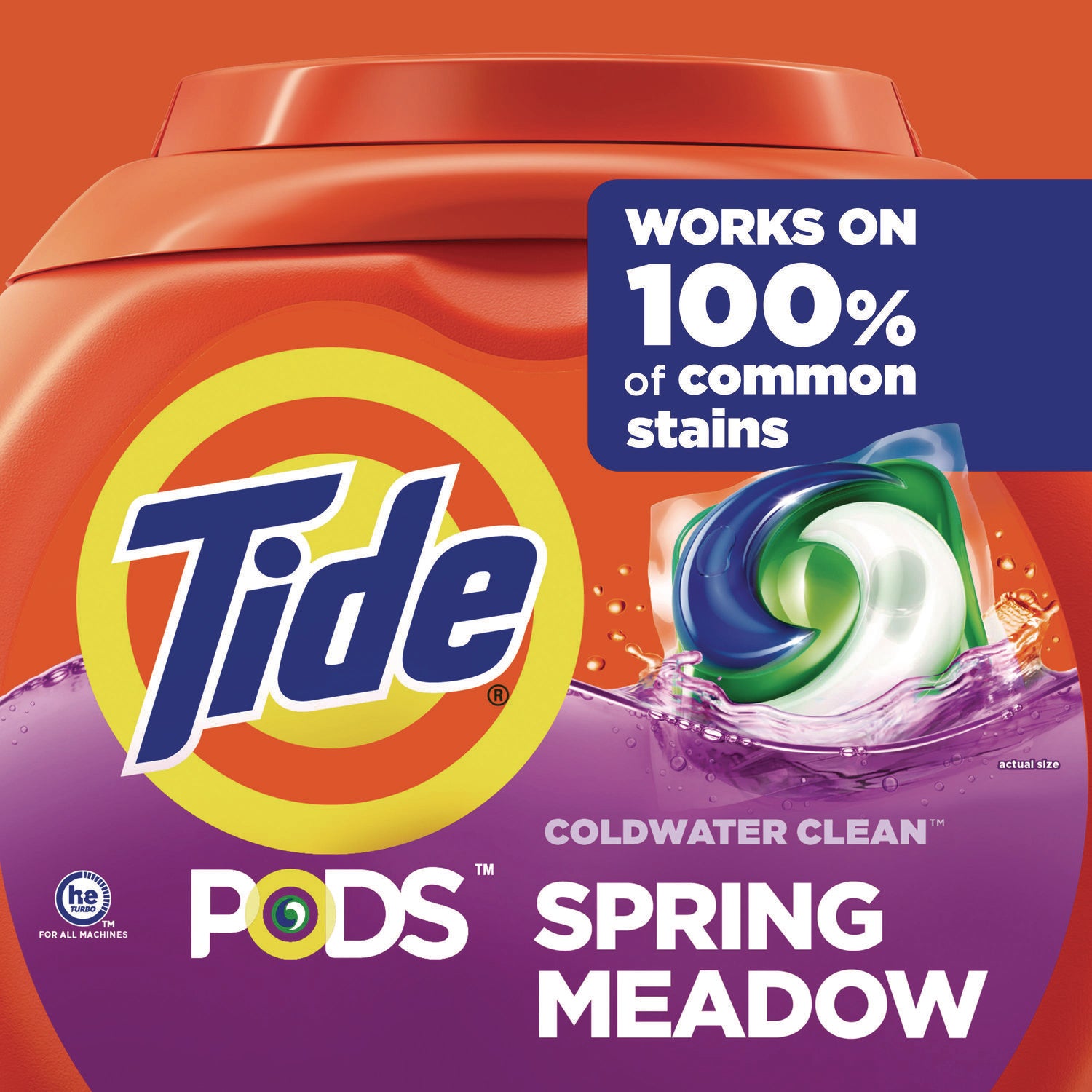 PODS Laundry Detergent, Spring Meadow, 66 oz Tub, 76 Pacs/Tub Tide® Flipcost