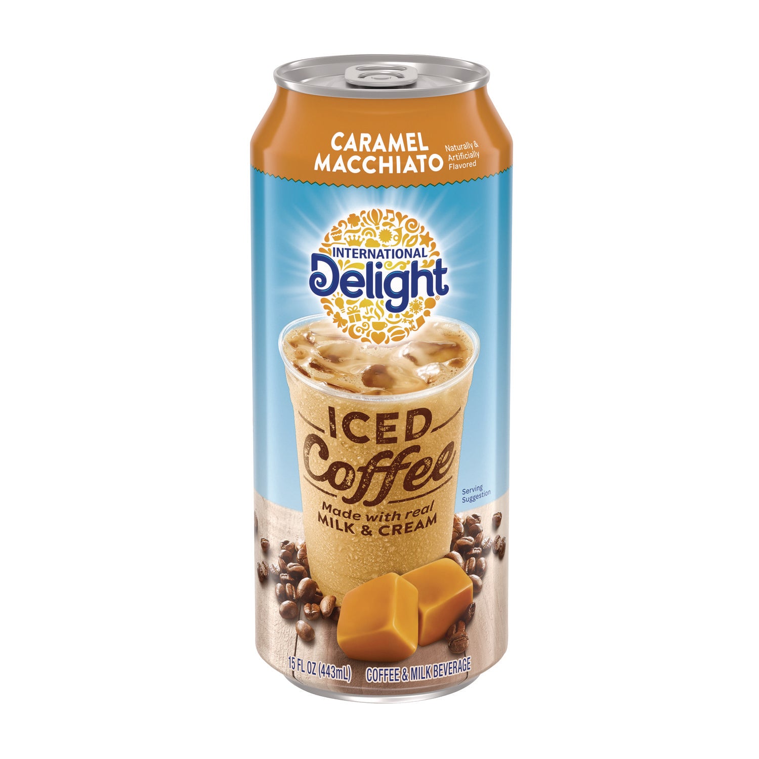 Iced Coffee, Caramel Macchiato, 15 oz Can, 12/Carton