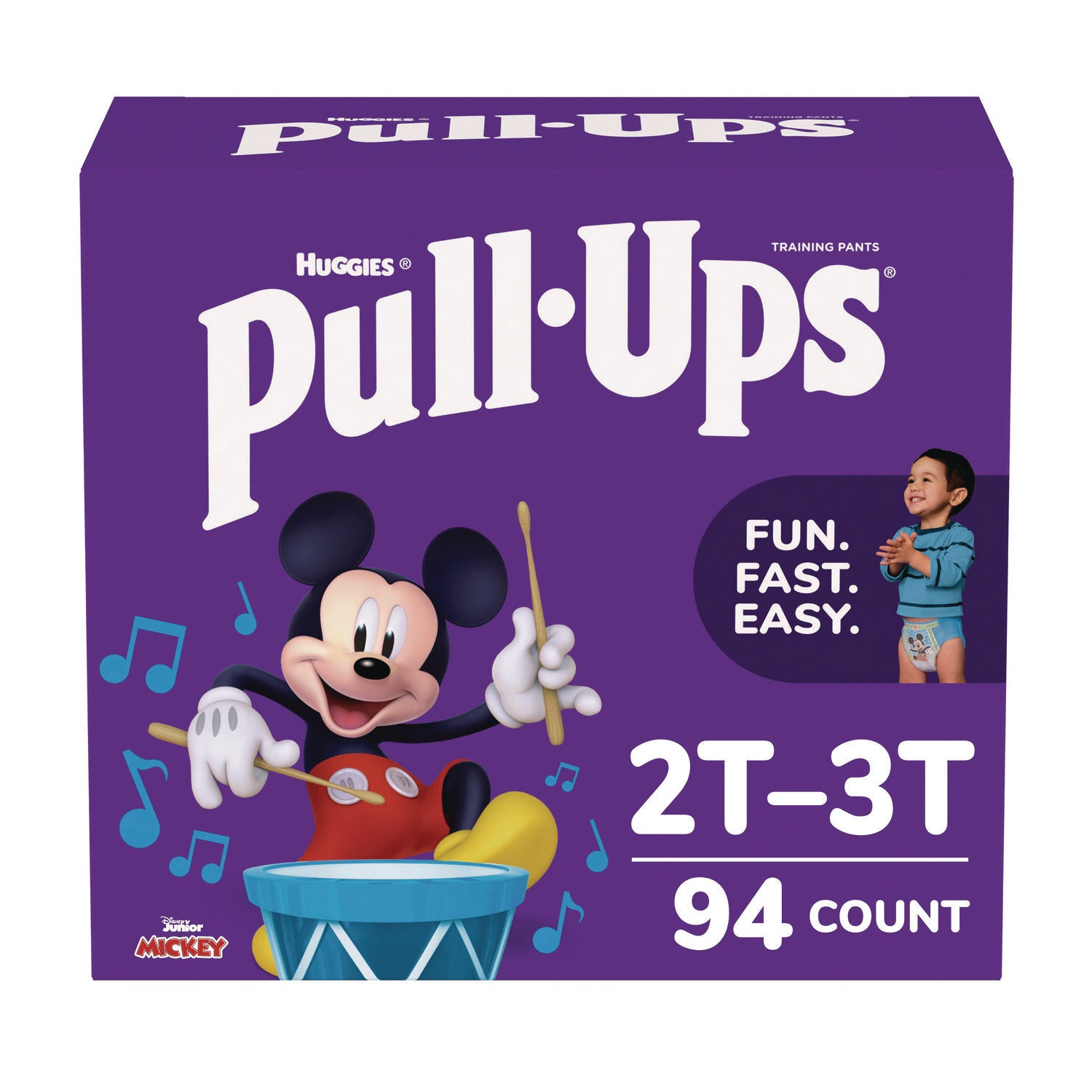 Pull-Ups Learning Designs Potty Training Pants for Boys, 2T-3T, 18 lbs to 34 lbs, 94/Carton