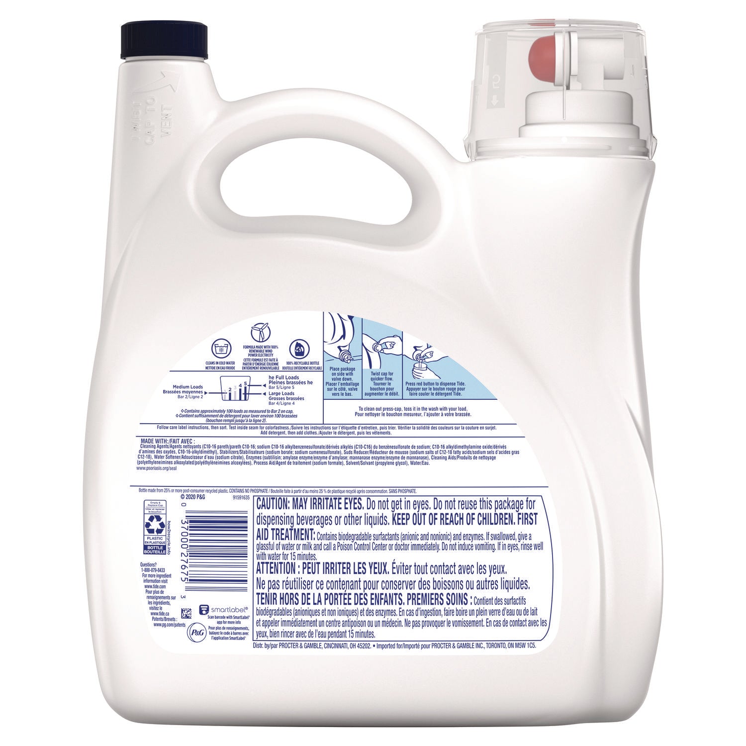 Hygienic Clean Heavy 10x Duty Liquid Laundry Detergent, Unscented, 146 oz Bottle Tide® Flipcost