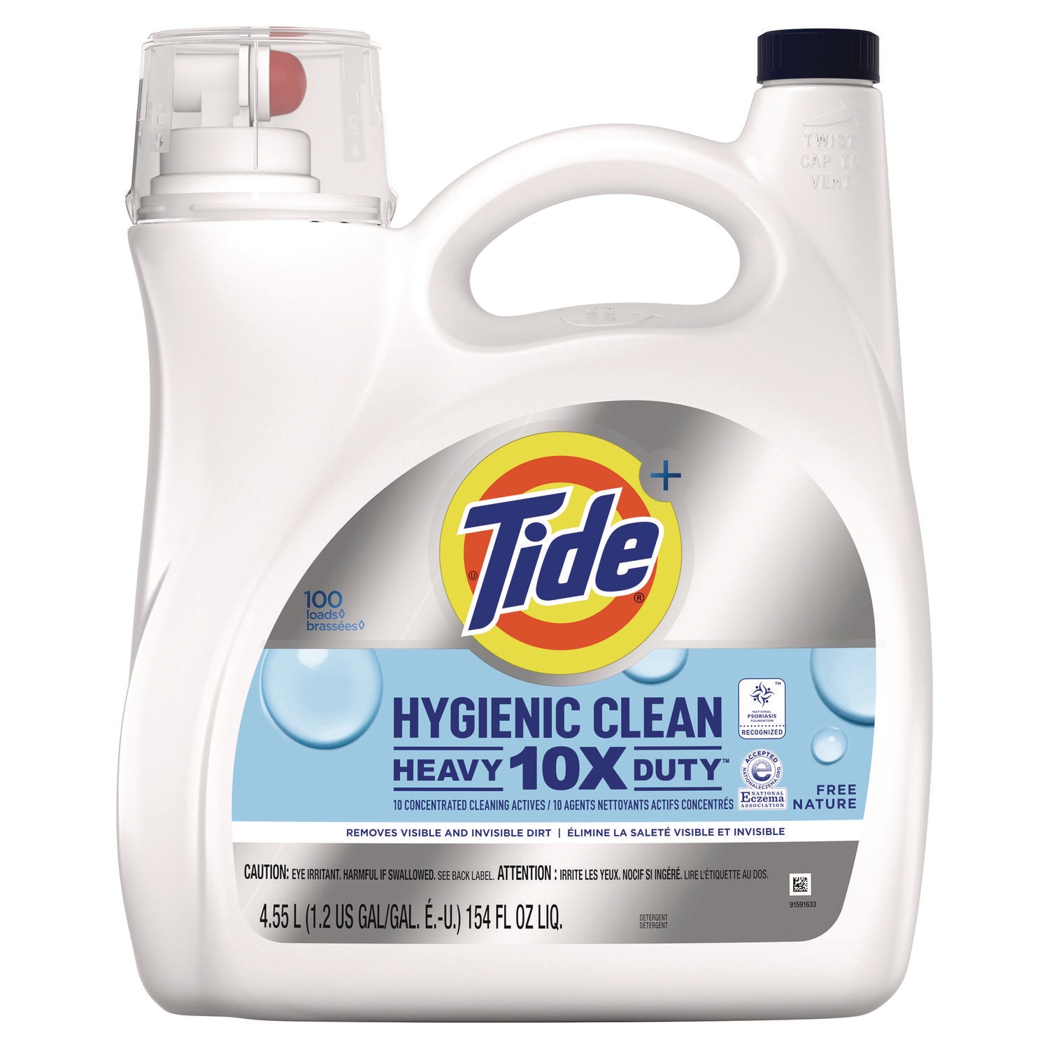 Hygienic Clean Heavy 10x Duty Liquid Laundry Detergent, Unscented, 146 oz Bottle Tide® Flipcost