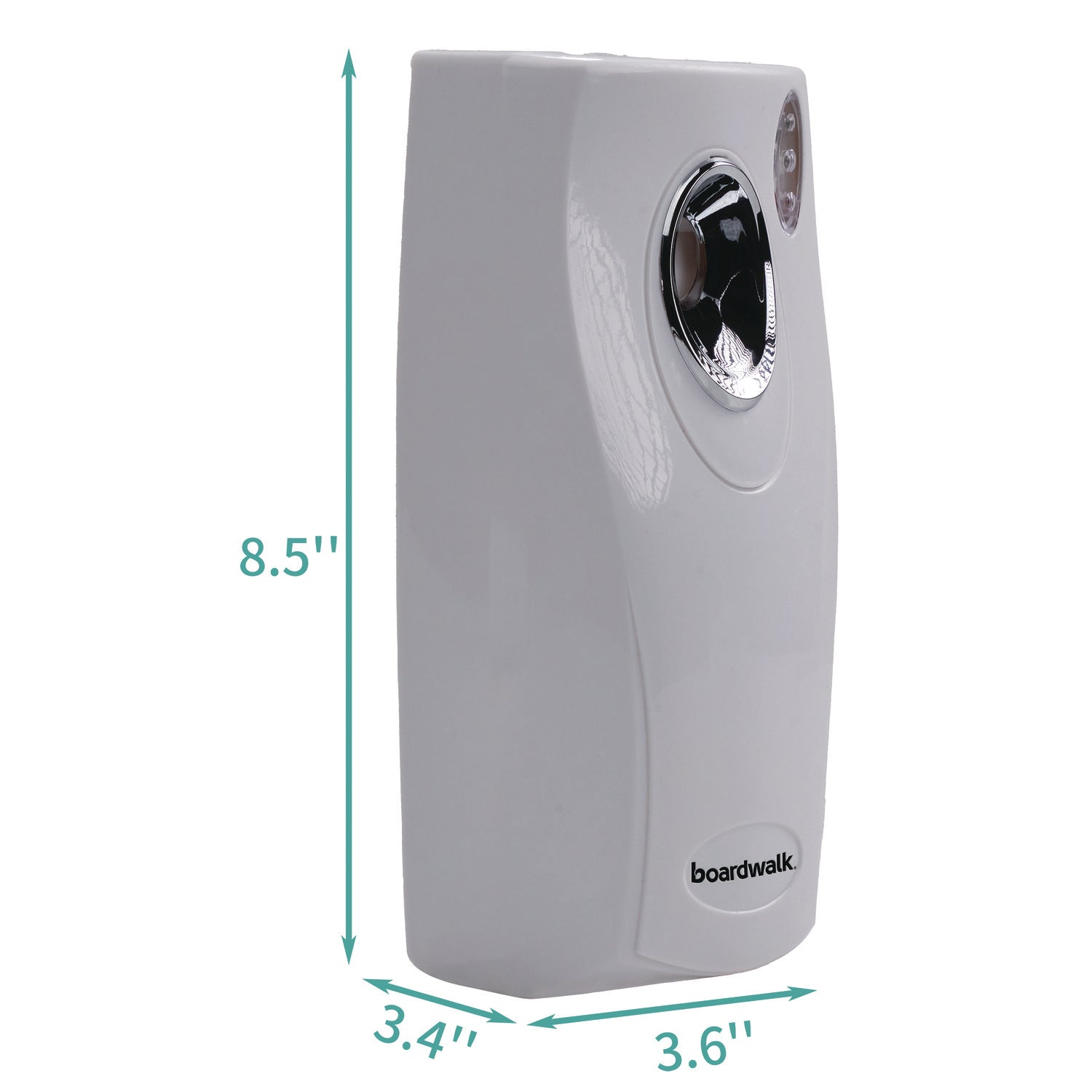 Boardwalk® Classic Metered Air Freshener Dispenser, 4" x 3" x 9.5", White