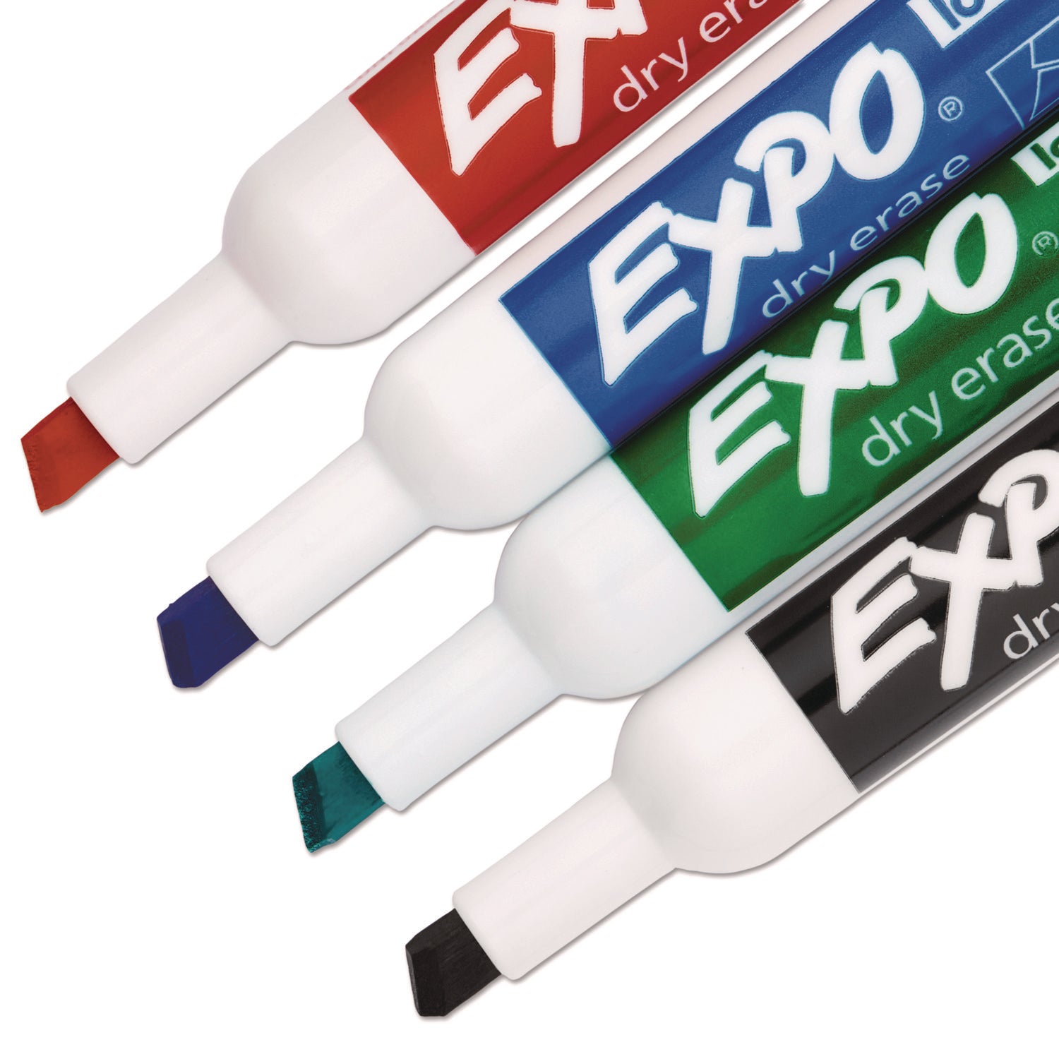 Low-Odor Dry-Erase Marker, Broad Chisel Tip, Assorted Colors, 12/Box EXPO® Flipcost