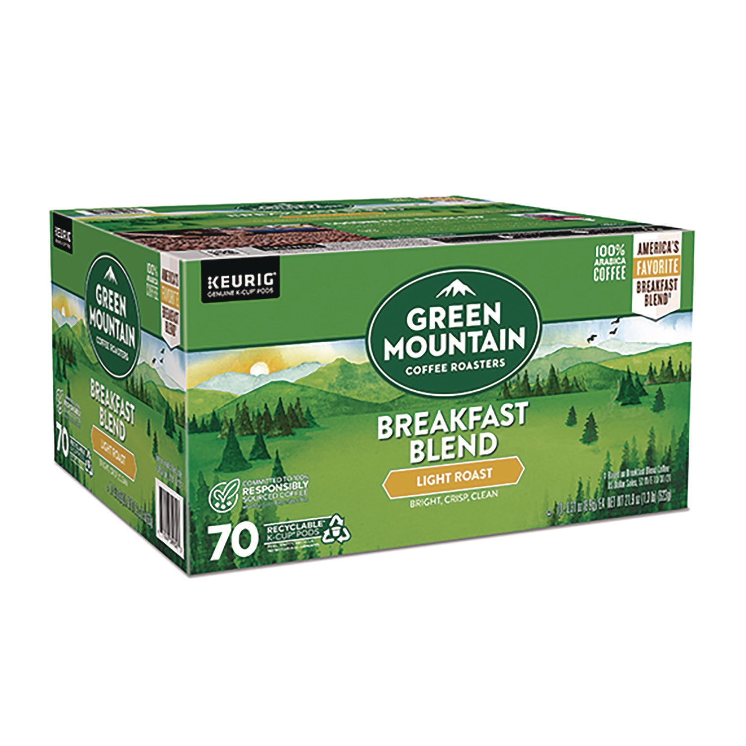 Breakfast Blend Coffee K-Cup Pods, Regular, 70/Box Green Mountain Coffee® Flipcost