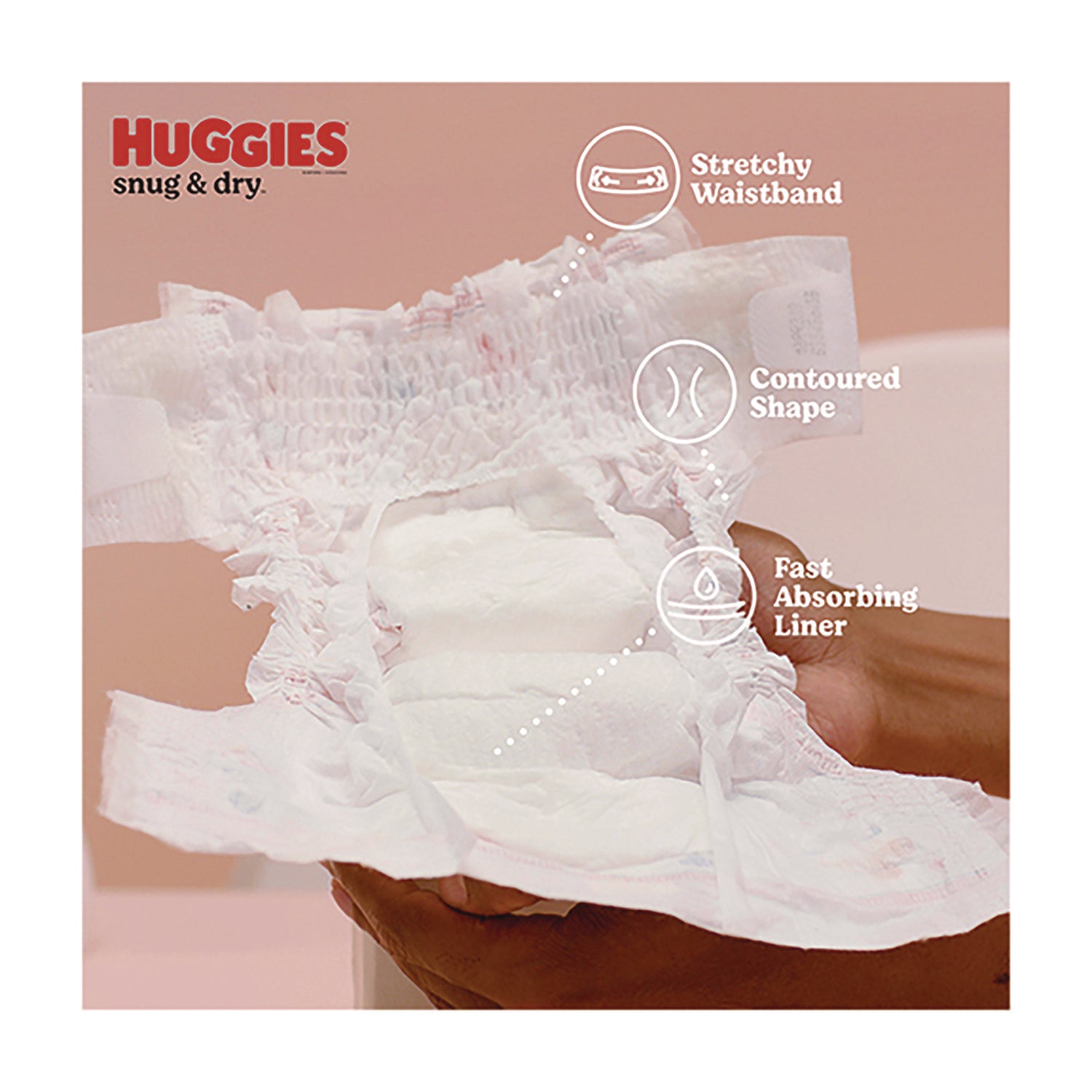 Snug and Dry Diapers, Size 2, 12 lbs to 18 lbs, 100/Carton Huggies® Flipcost