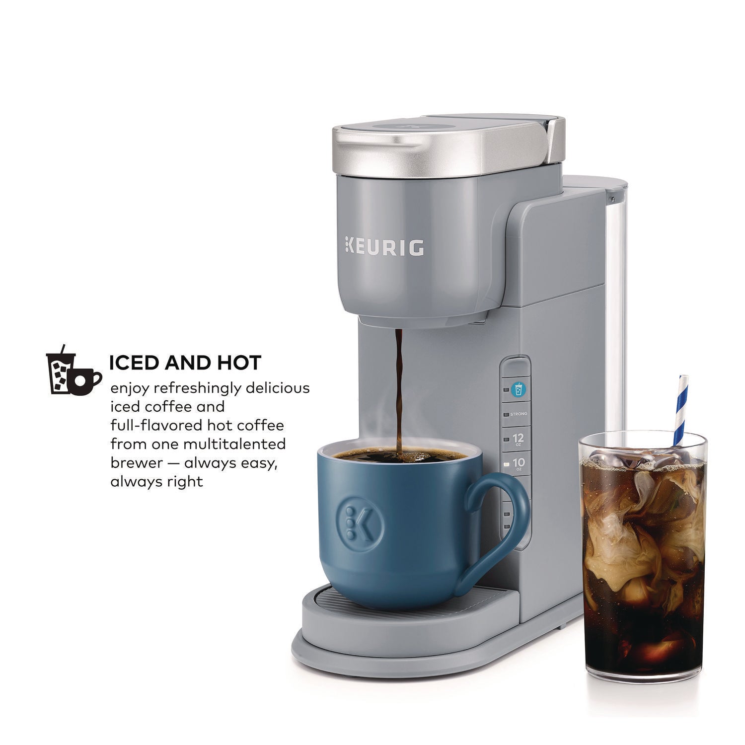 K-Iced Single Serve Coffee Maker, Arctic Gray Keurig® Flipcost