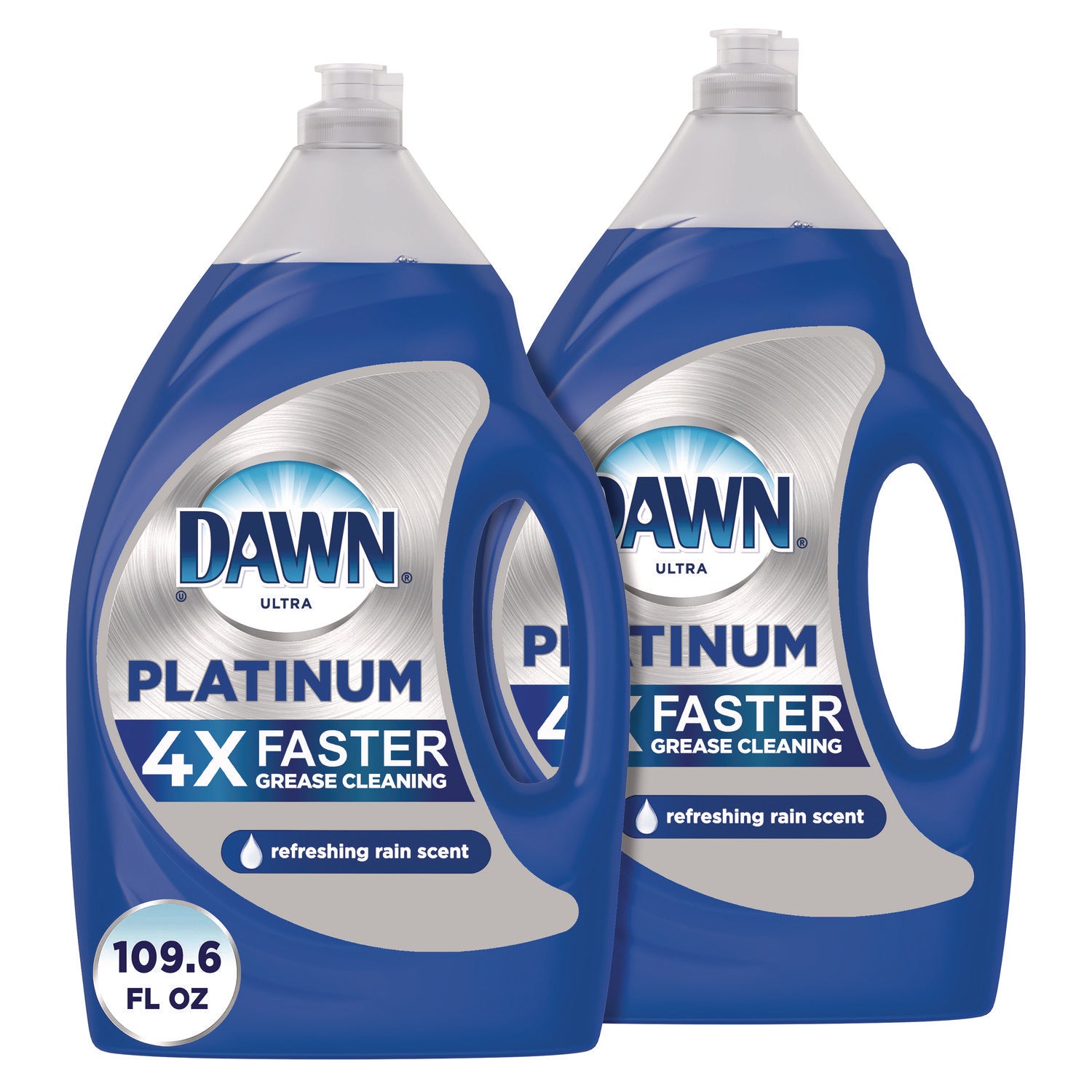 Platinum Liquid Dish Detergent, Refreshing Rain, 54.8 oz Bottle, 2/Pack Dawn® Flipcost