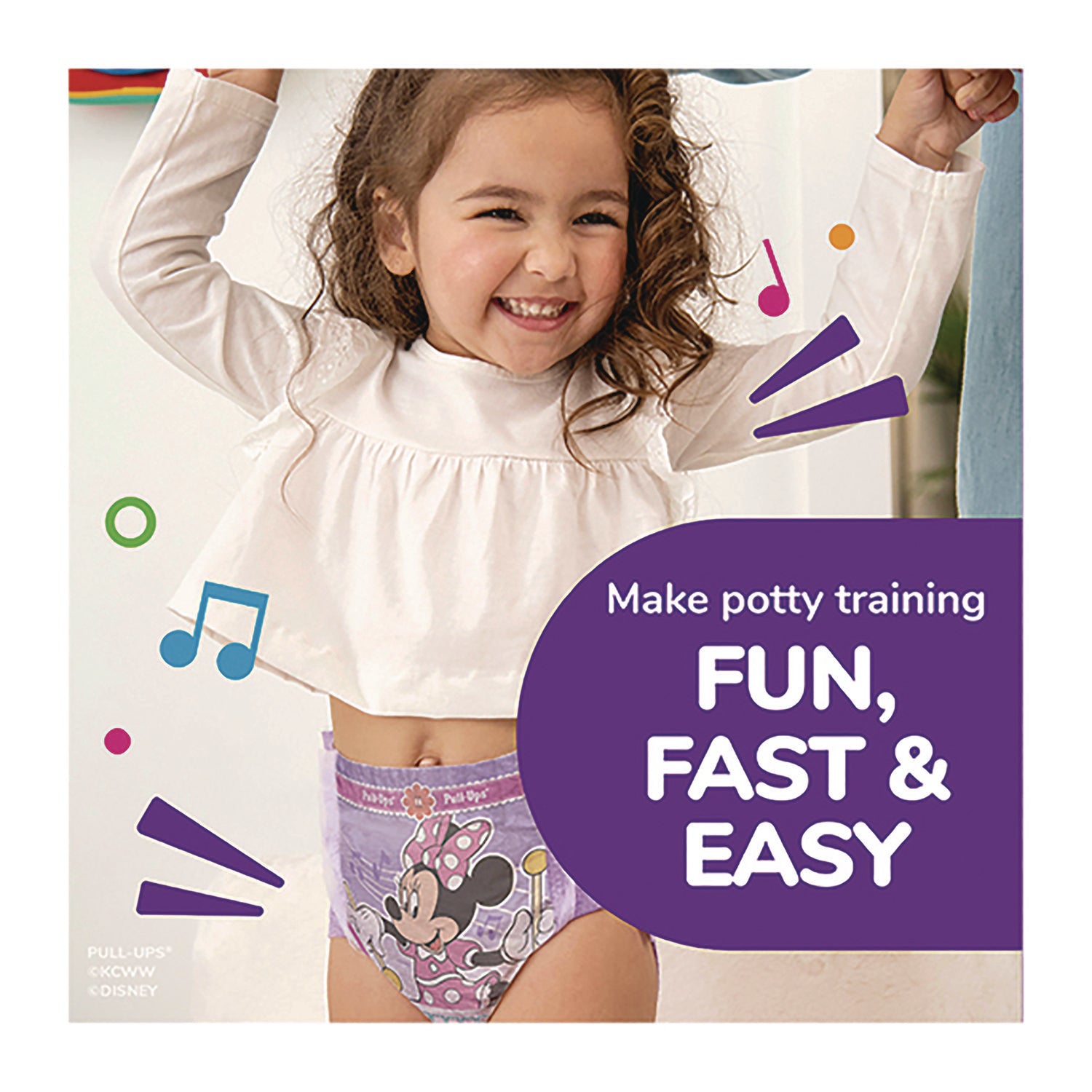 Learning Designs Potty Training Pants for Girls, Size 5, 3T-4T, 32 lbs to 40 lbs, 84/Carton Huggies® Flipcost