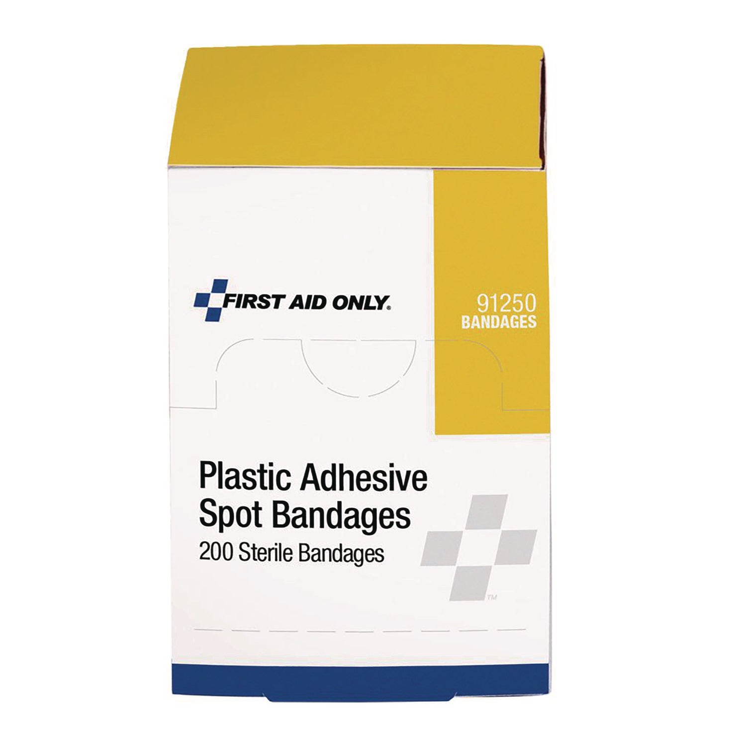 Plastic Spot Adhesive Bandages, 0.88" Dia, 200/Pack