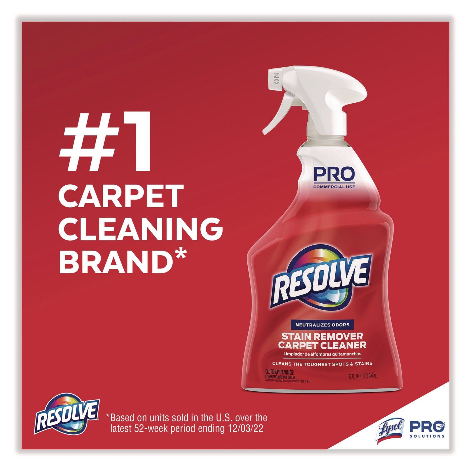 Professional RESOLVE® Spot and Stain Carpet Cleaner, 32 oz Spray Bottle