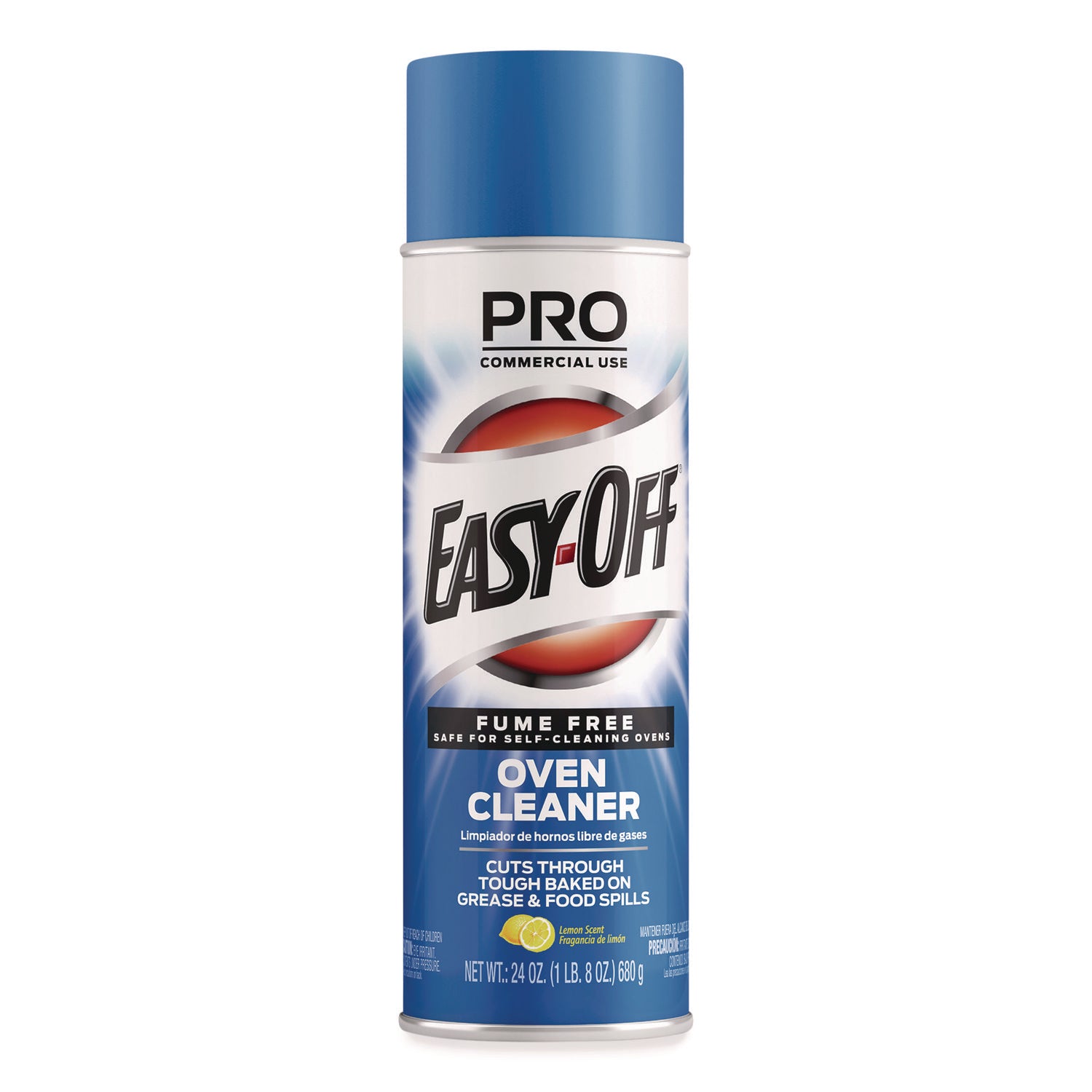 Professional EASY-OFF® Fume Free Max Oven Cleaner, Foam, Lemon, 24 oz Aerosol Spray, 6/Carton