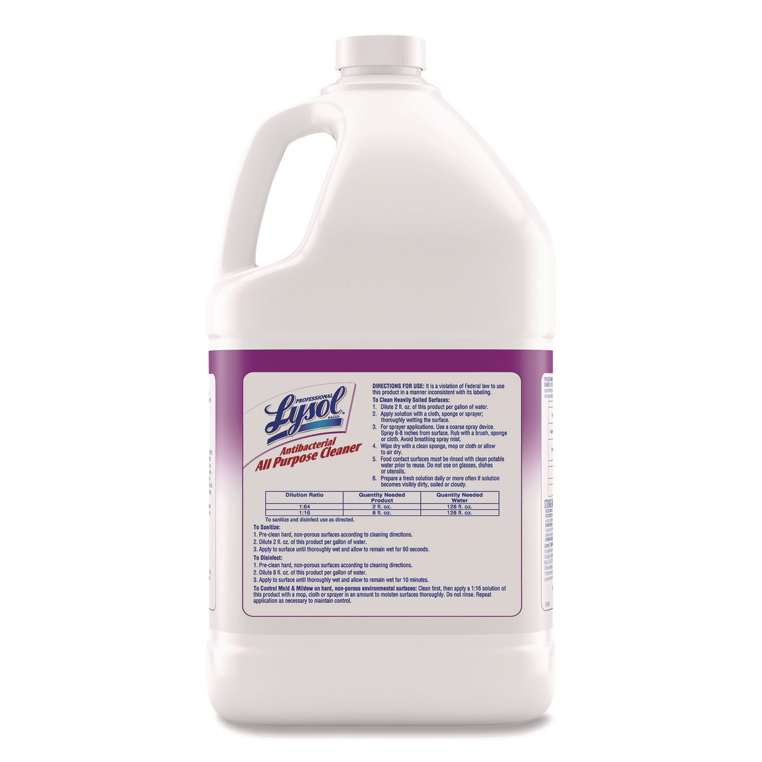 Professional LYSOL® Brand Antibacterial All-Purpose Cleaner Concentrate, 1 gal Bottle, 4/Carton