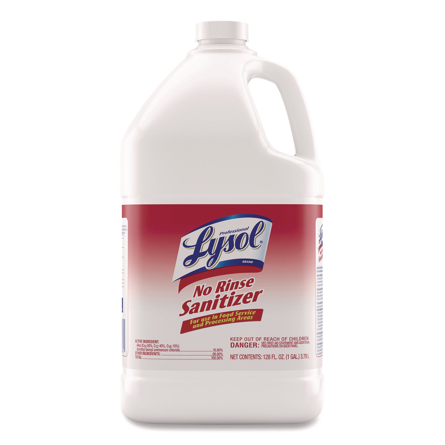 Professional LYSOL® Brand No Rinse Sanitizer Concentrate, 1 gal Bottle, 4/Carton