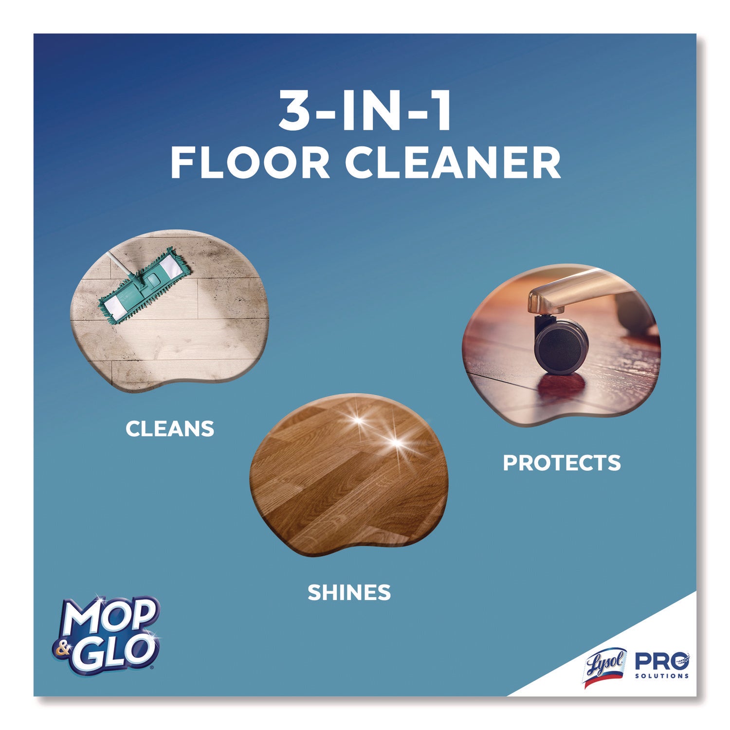 Professional MOP & GLO® Triple Action Floor Shine Cleaner, Fresh Citrus Scent, 64 oz Bottle