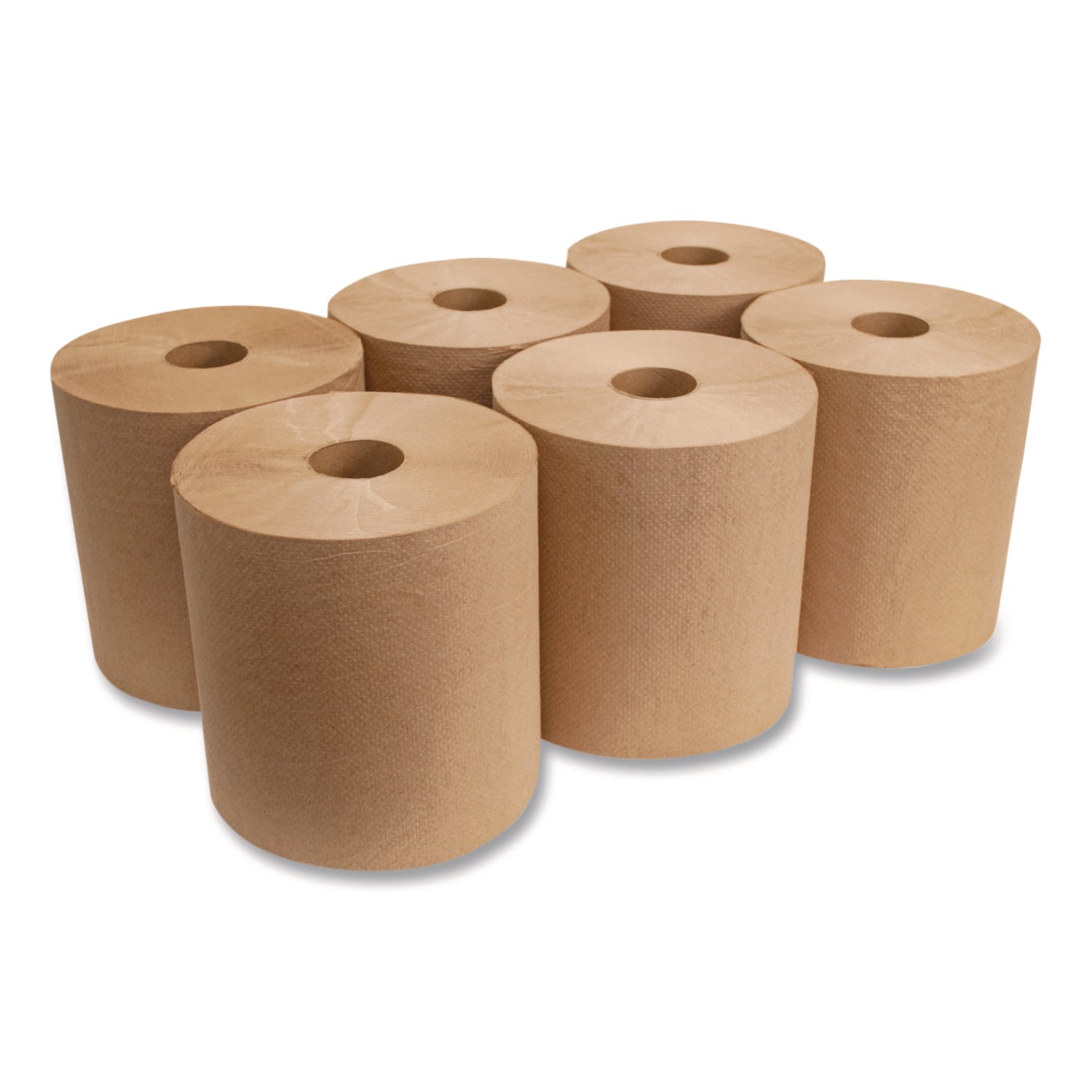 Boardwalk® Boardwalk Green Universal Roll Towels, 1-Ply, 8" x 800 ft, Natural, 6 Rolls/Carton