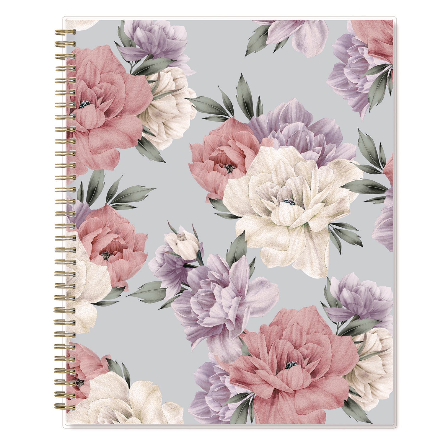 Tula Weekly/Monthly Planner, Floral Artwork, 11" x 8.5", Purple/Pink/White Cover, 12-Month (Jan to Dec): 2025 Blue Sky® Flipcost