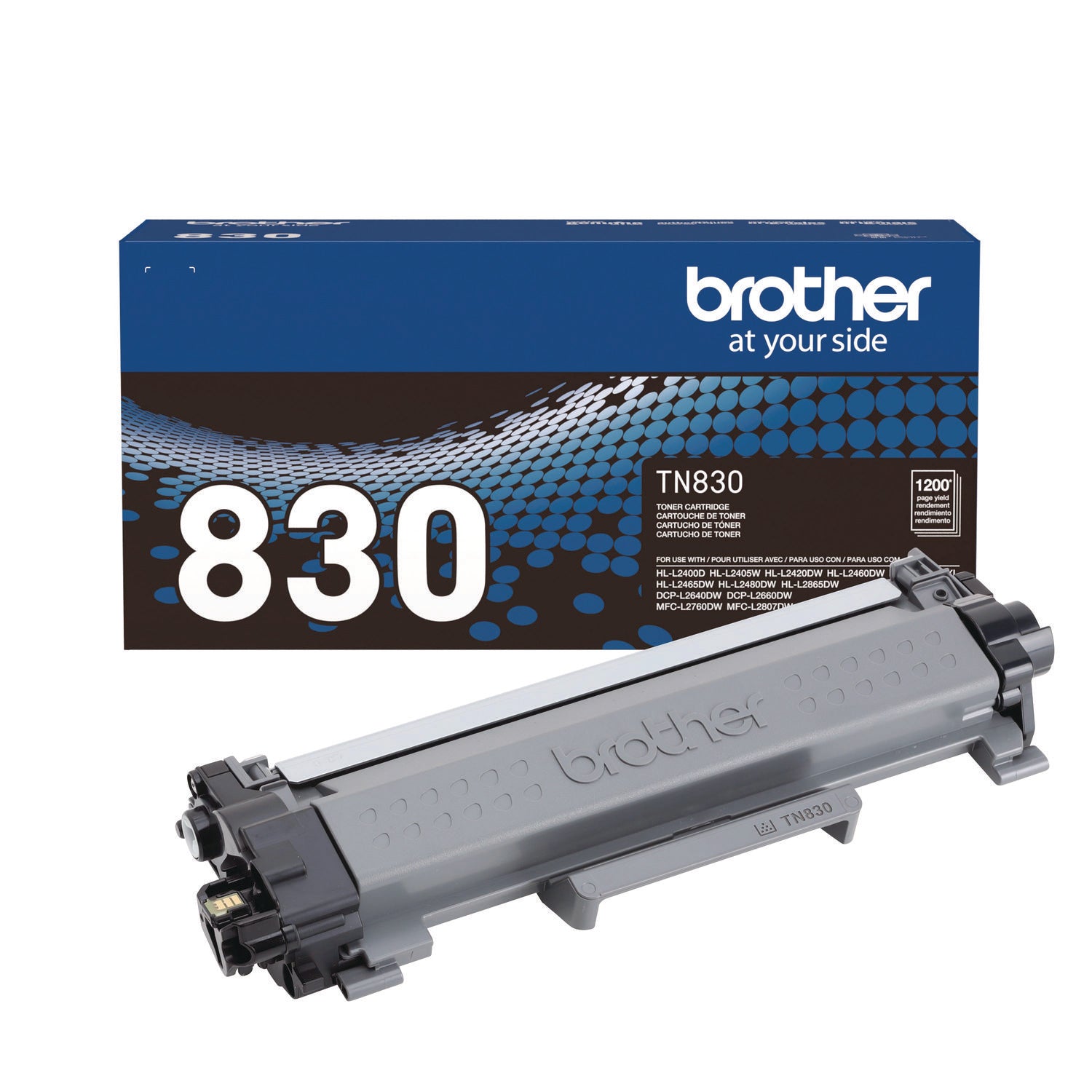 TN830 Toner, 1,200 Page-Yield, Black