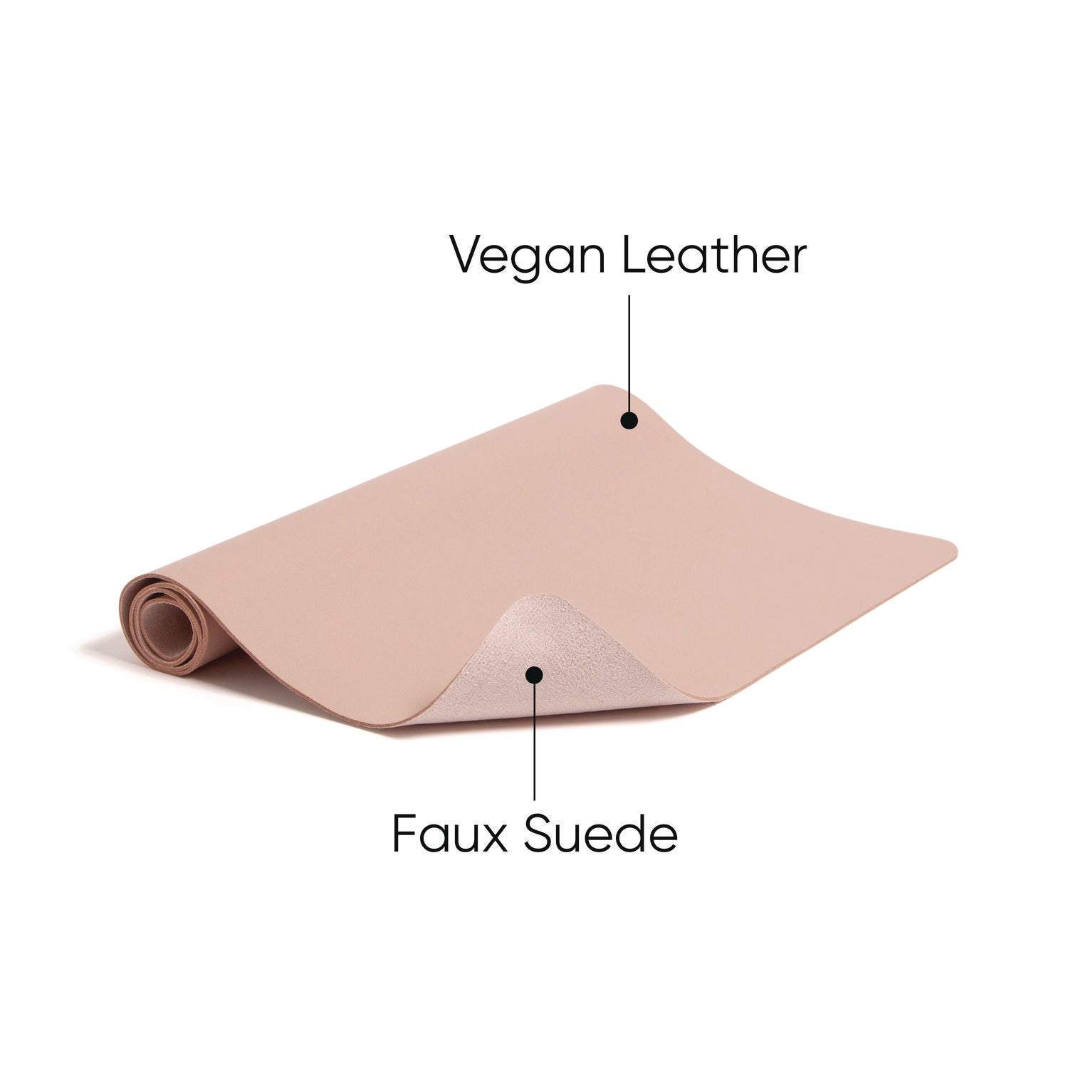 Smead™ Vegan Leather Desk Pads, 31.5 x 15.7, Light Pink