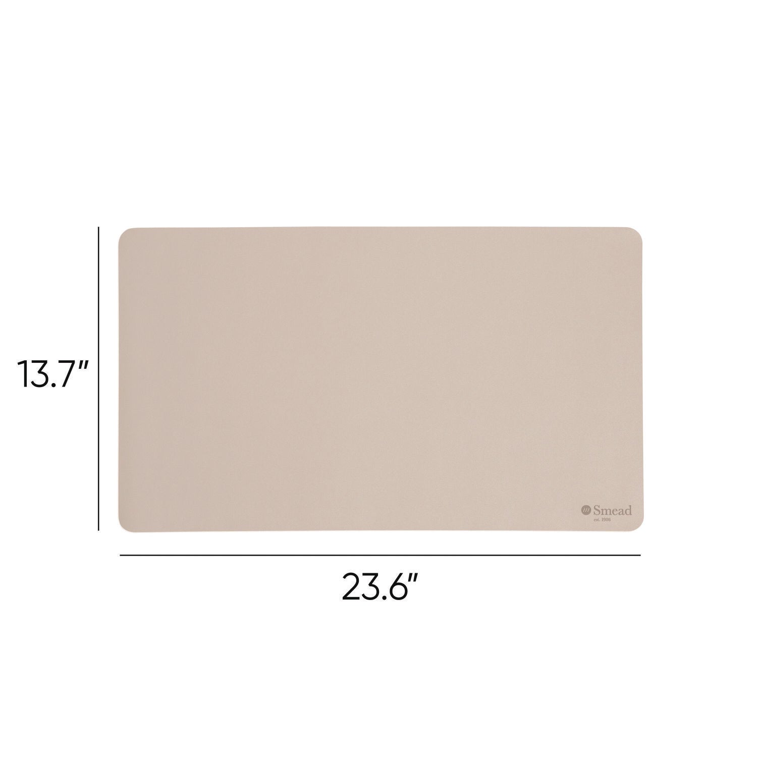 Smead™ Vegan Leather Desk Pads, 23.6 x 13.7, SandStone