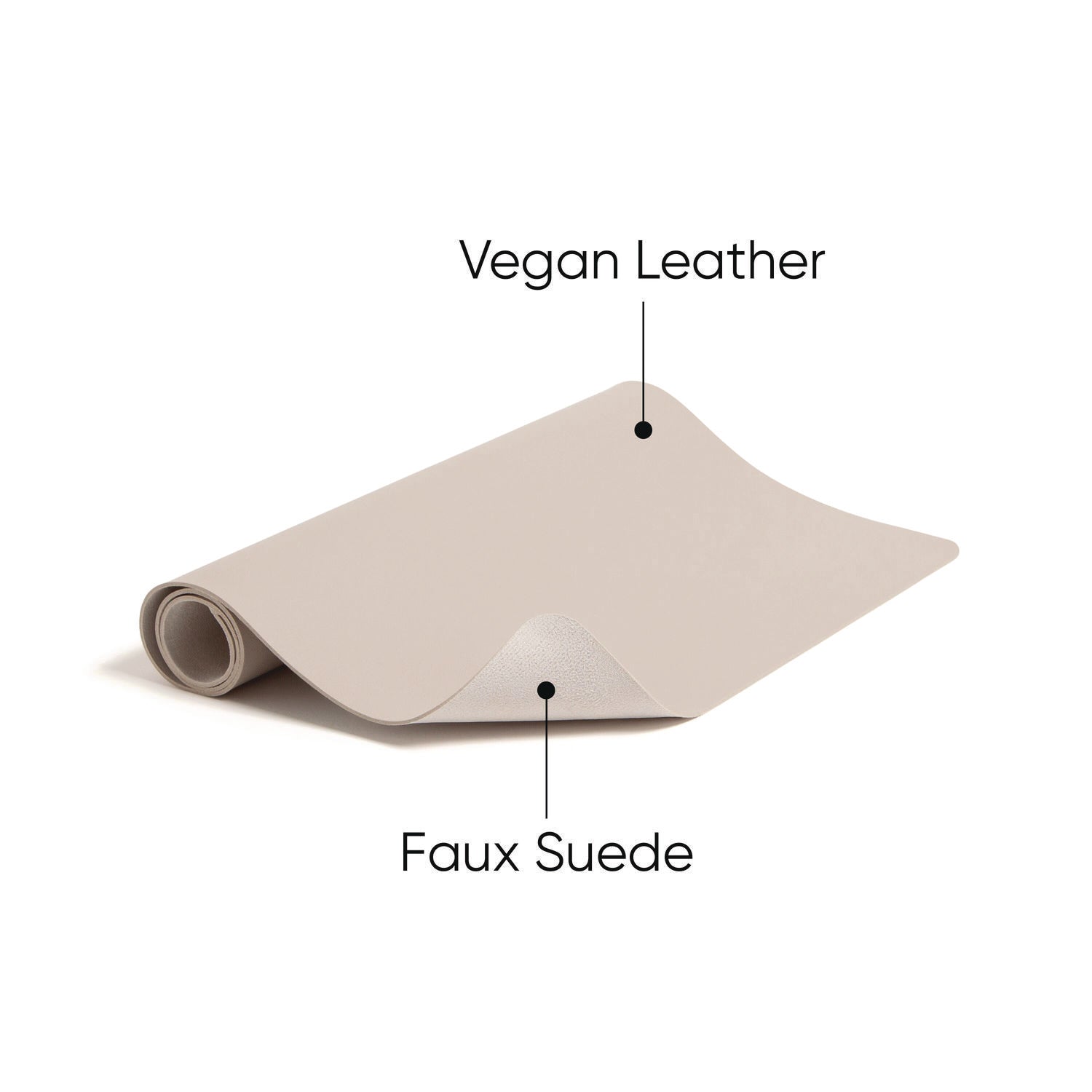 Smead™ Vegan Leather Desk Pads, 23.6 x 13.7, SandStone