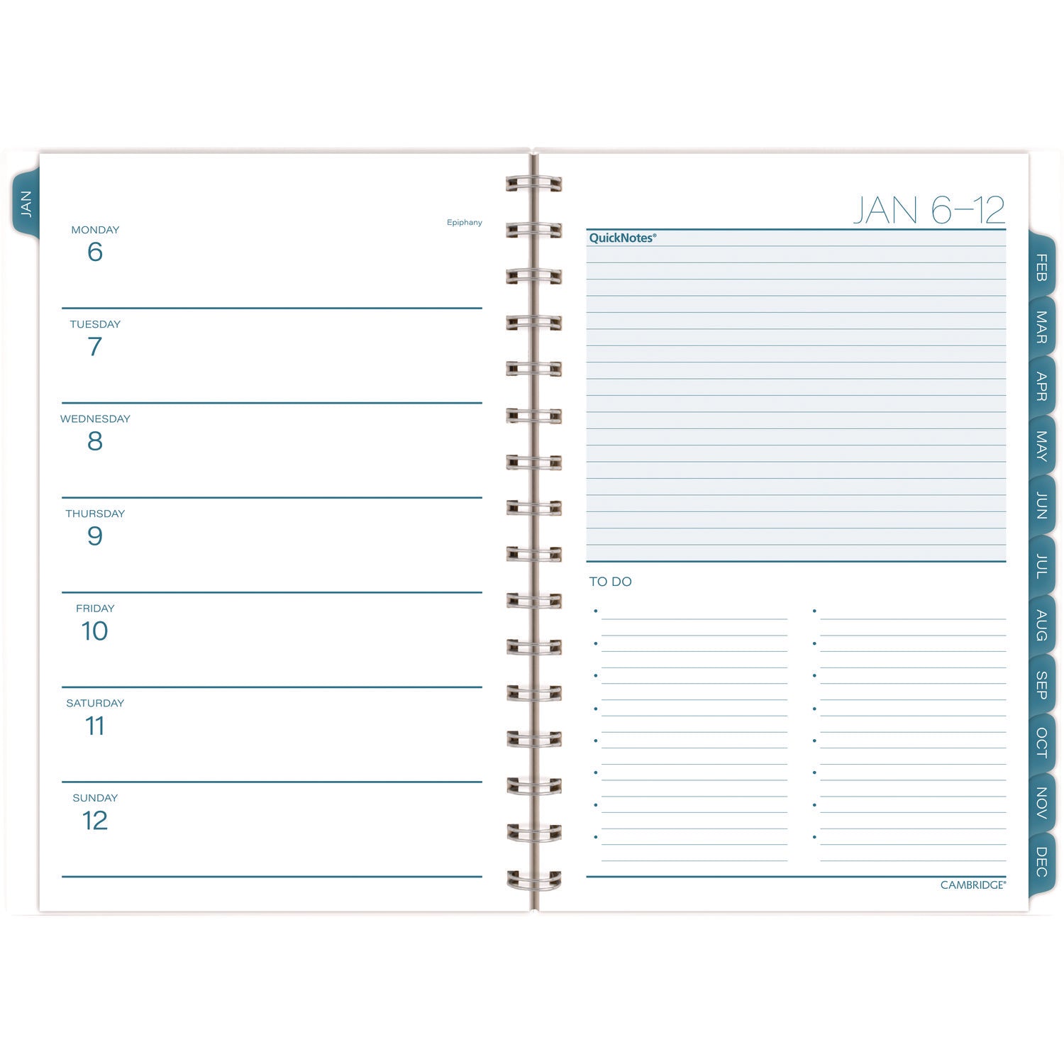 Glacier Weekly/Monthly Planner, Glacier Artwork, 8.5" x 6.38", Blue/Gray/Silver Cover, 12-Month (Jan to Dec): 2025 Cambridge® Flipcost