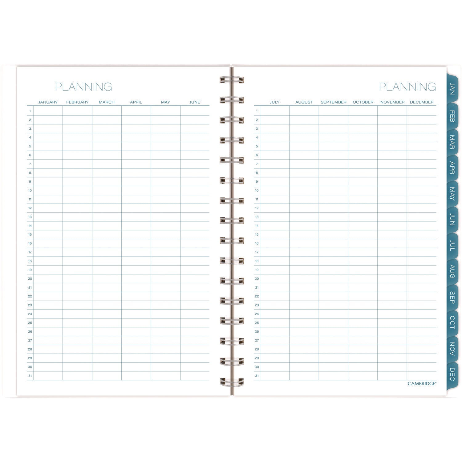 Glacier Weekly/Monthly Planner, Glacier Artwork, 8.5" x 6.38", Blue/Gray/Silver Cover, 12-Month (Jan to Dec): 2025 Cambridge® Flipcost