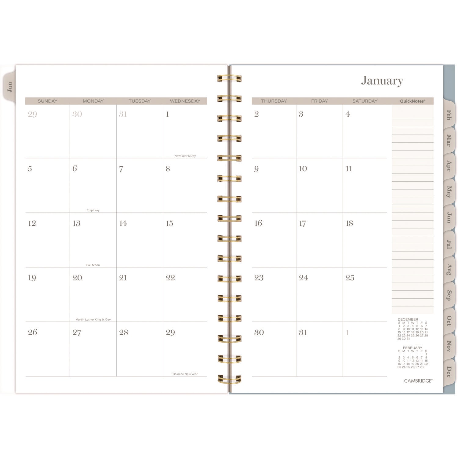 Triad Weekly/Monthly Planner, Geometric Artwork, 8.5" x 6.38", Multicolor Cover, 12-Month (Jan to Dec): 2025 Cambridge® Flipcost