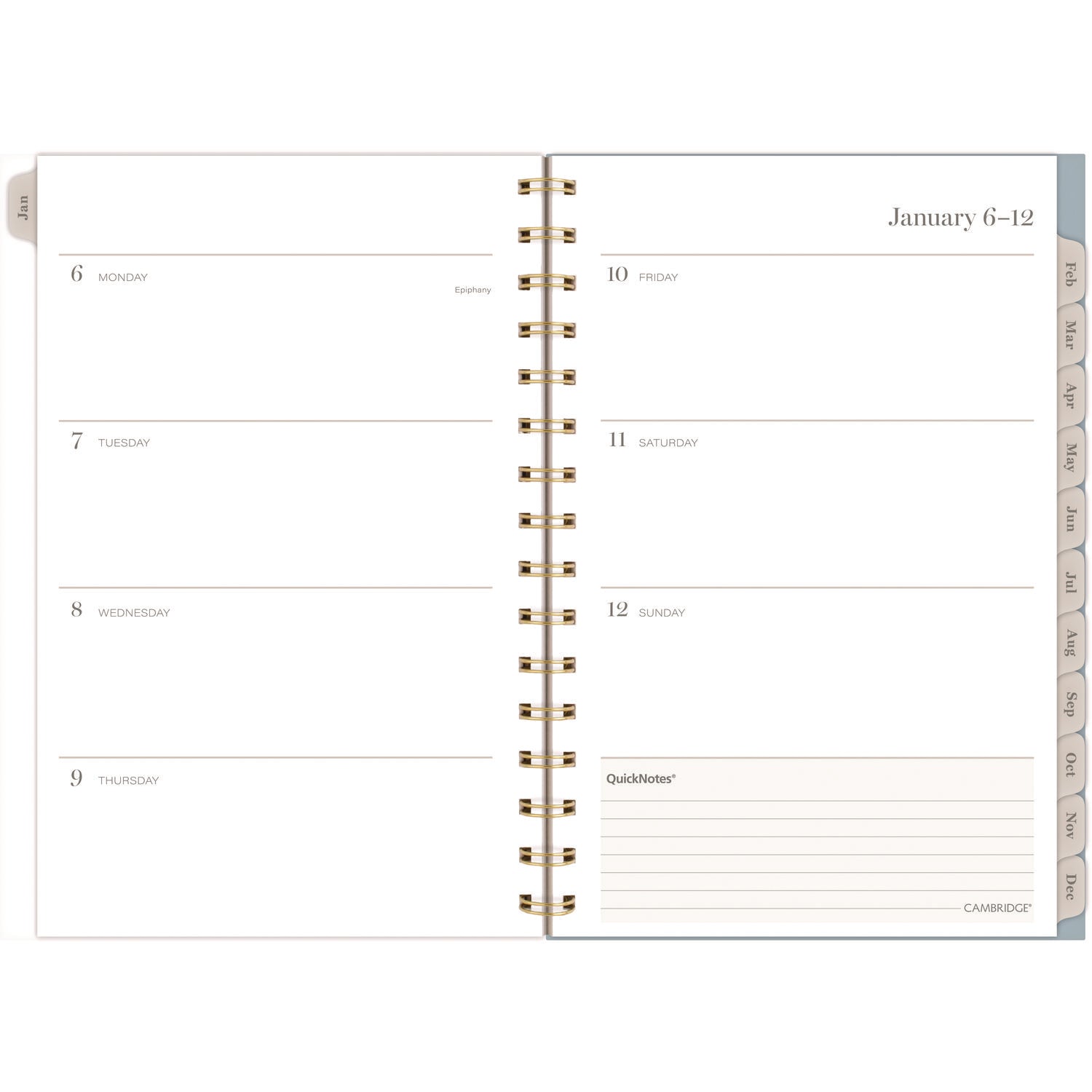 Triad Weekly/Monthly Planner, Geometric Artwork, 8.5" x 6.38", Multicolor Cover, 12-Month (Jan to Dec): 2025 Cambridge® Flipcost