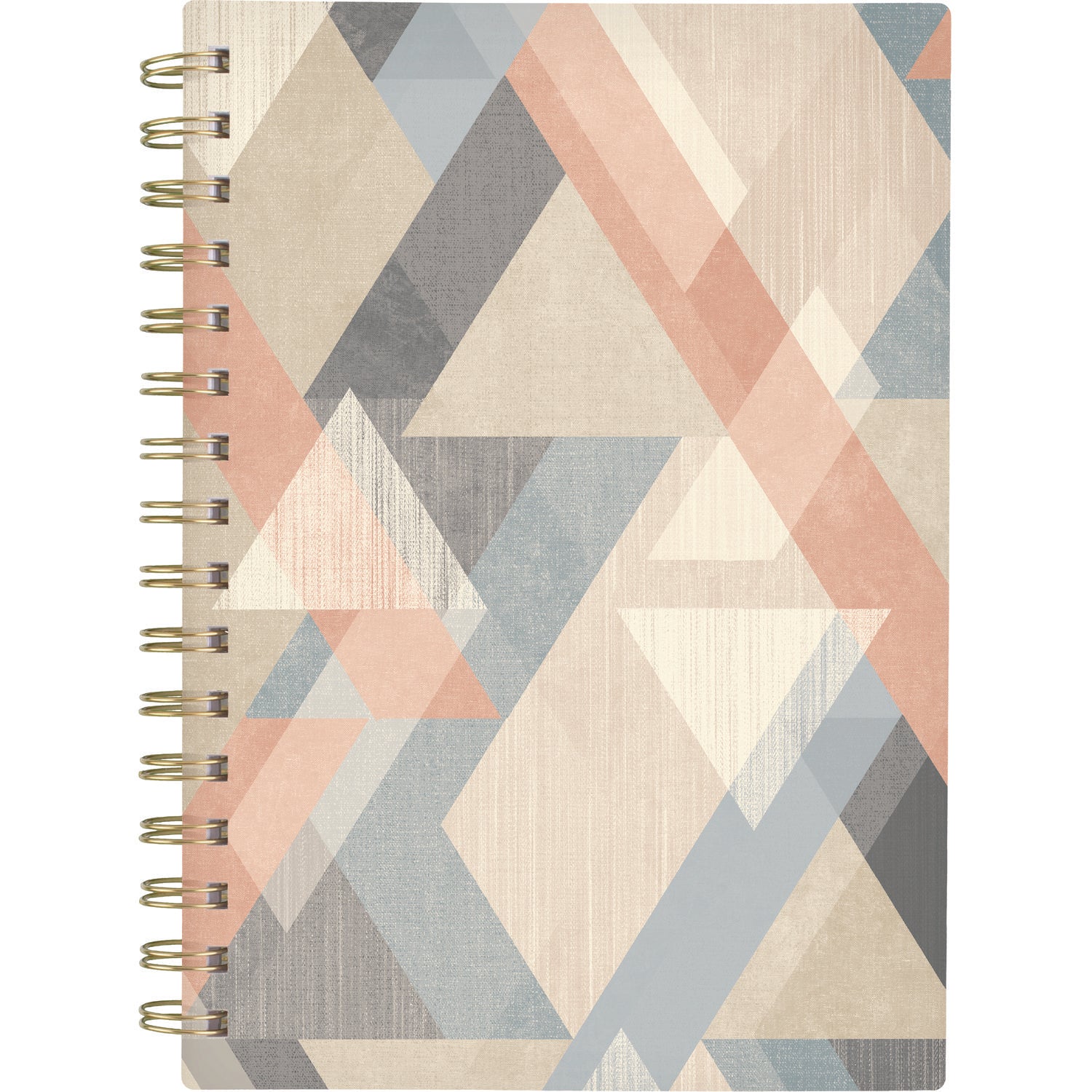 Triad Weekly/Monthly Planner, Geometric Artwork, 8.5" x 6.38", Multicolor Cover, 12-Month (Jan to Dec): 2025