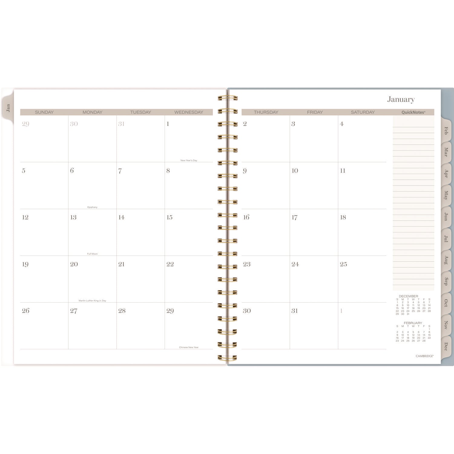 Triad Weekly/Monthly Planner, Geometric Artwork, 11" x 9.25", Multicolor Cover, 12-Month (Jan to Dec): 2025 Cambridge® Flipcost